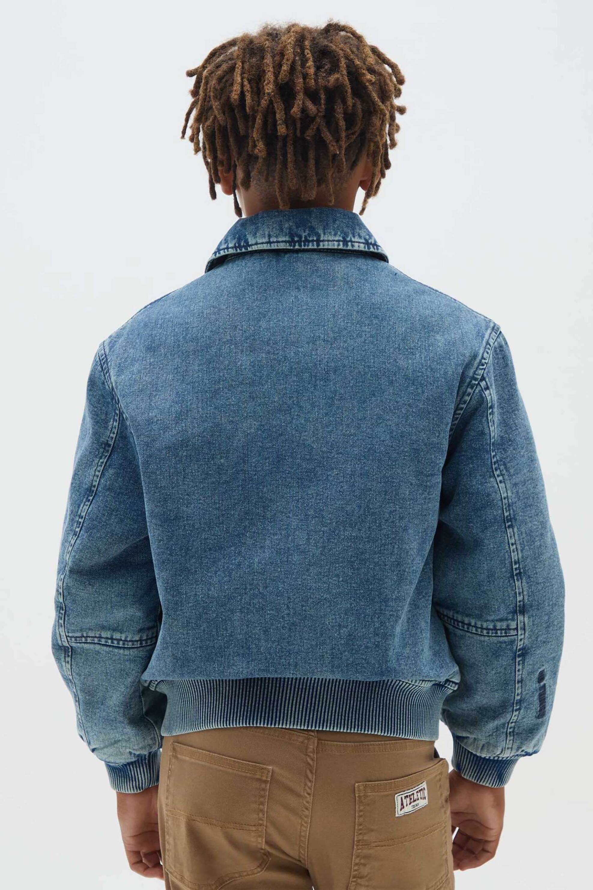 OVS παιδικό denim μπουφάν bomber Regular Fit - 002418929 Μπλε Σκούρο φωτογραφία