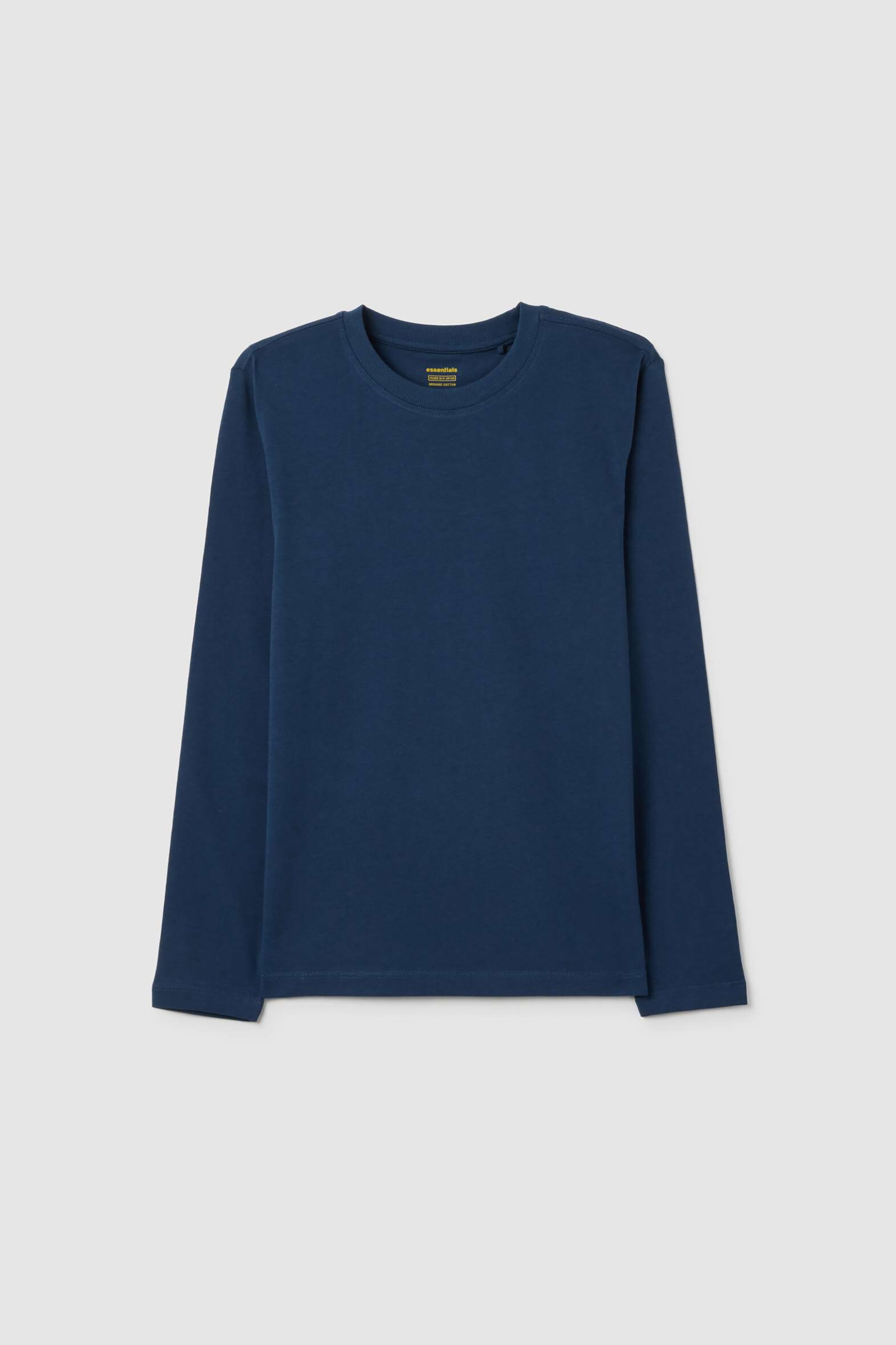 OVS παιδική μπλούζα μονόχρωμη - 002419226 Μπλε Σκούρο φωτογραφία