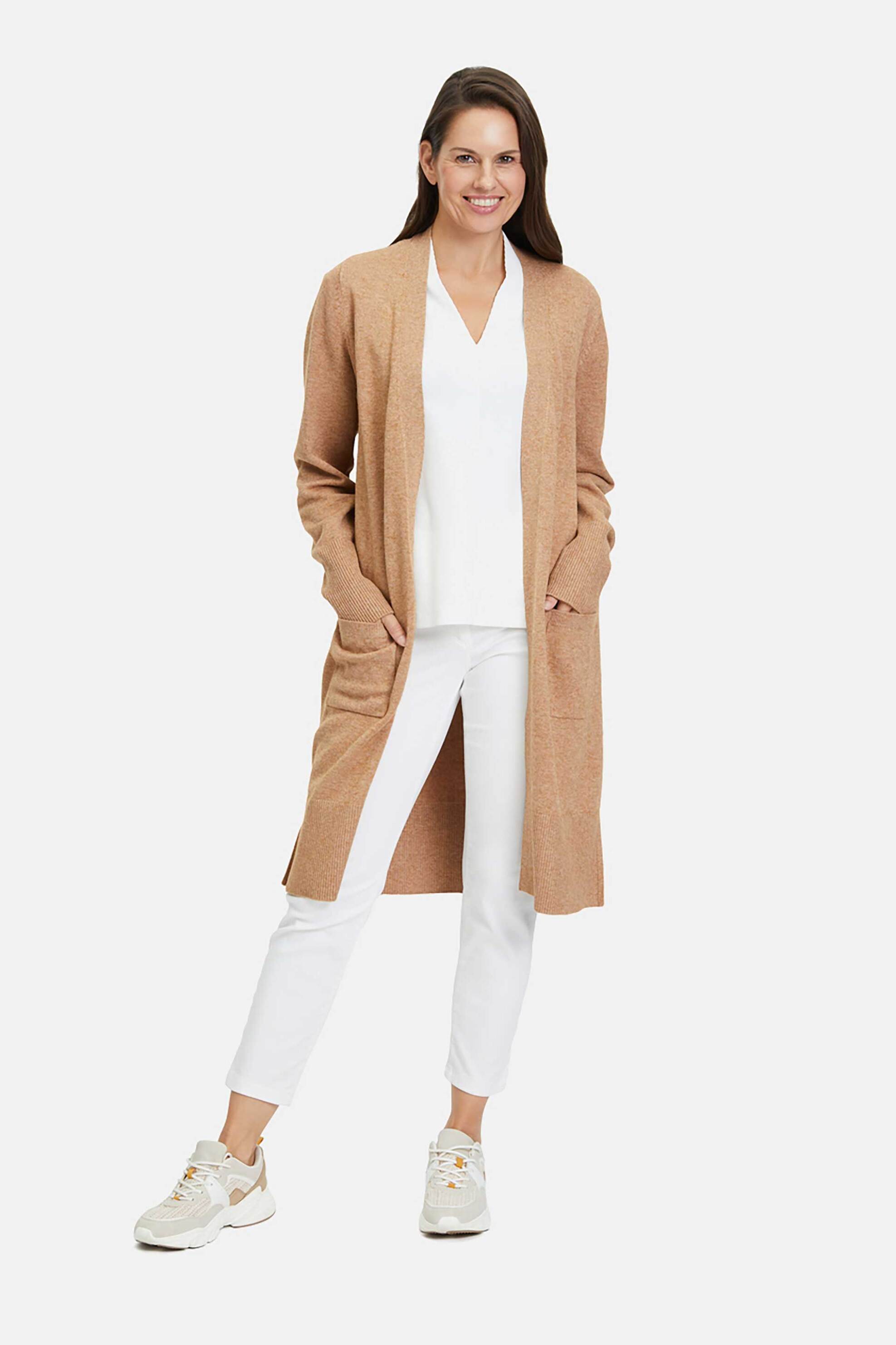 Betty Barclay γυναικεία μακριά ζακέτα - 5979/1026 Καμηλό φωτογραφία