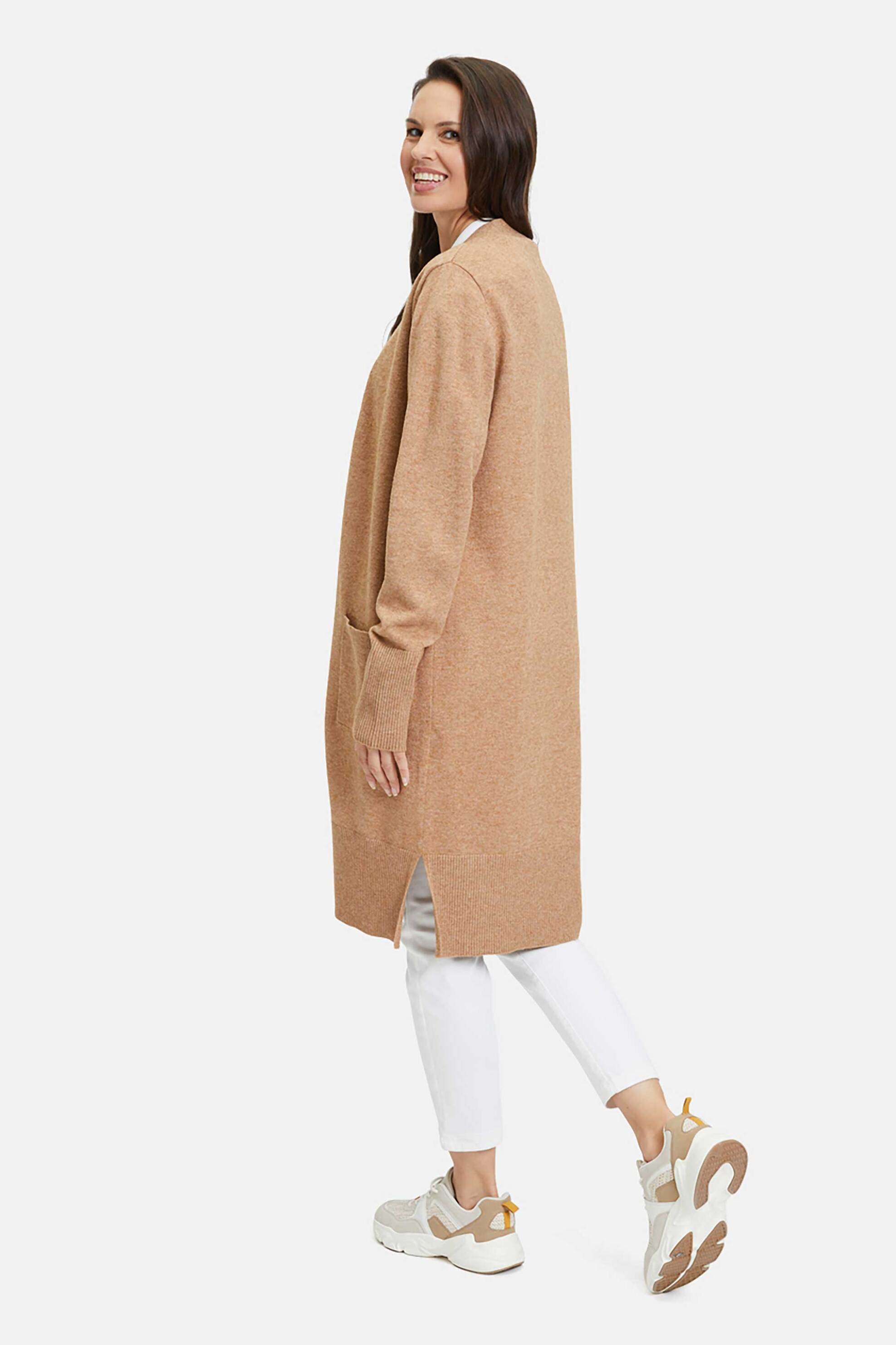 Betty Barclay γυναικεία μακριά ζακέτα - 5979/1026 Καμηλό φωτογραφία