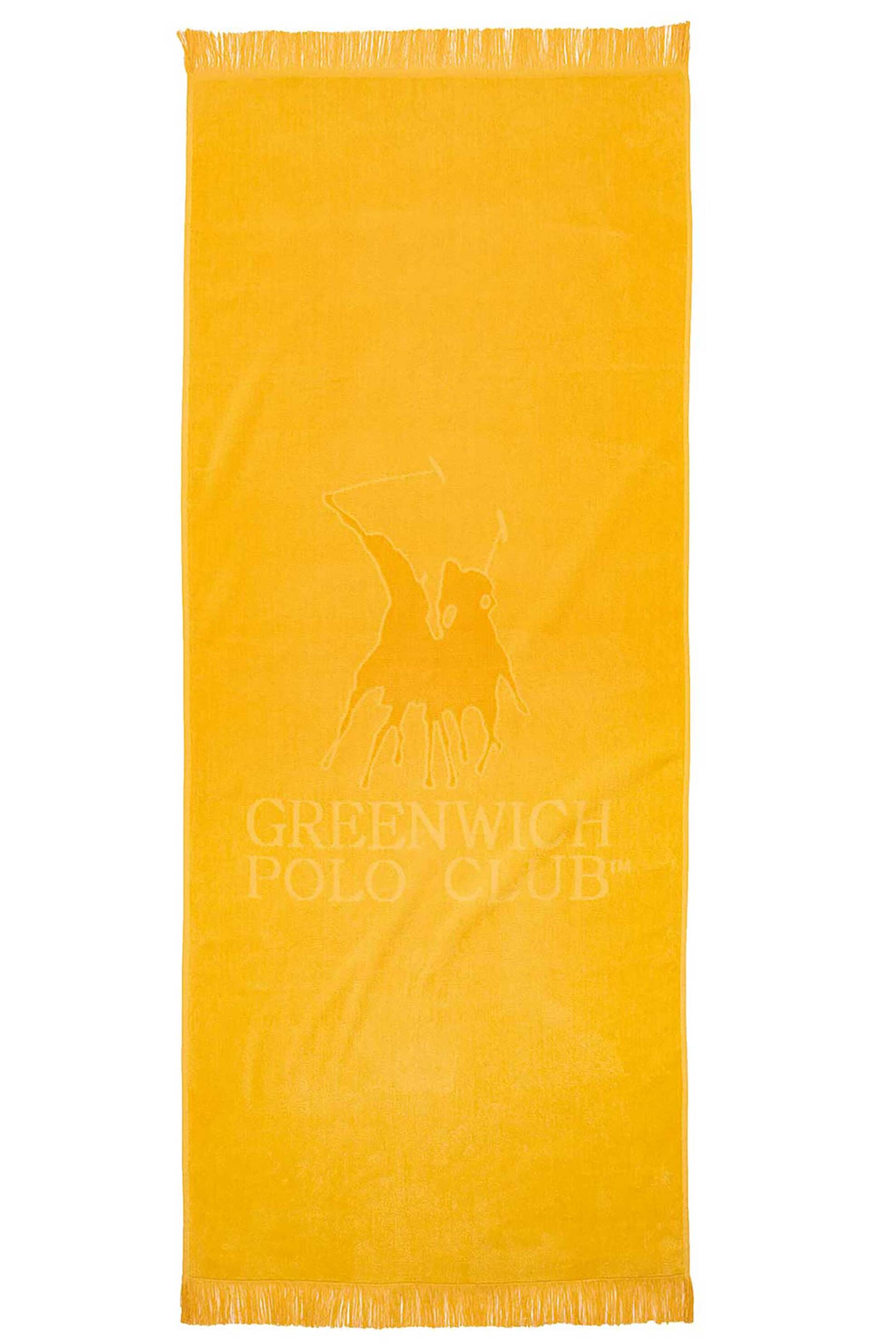 GREENWICH POLO CLUB Greenwich Polo Club πετσέτα θαλάσσης με λογότυπο 90 x 190 cm "3626" - 267901903626 Κίτρινο