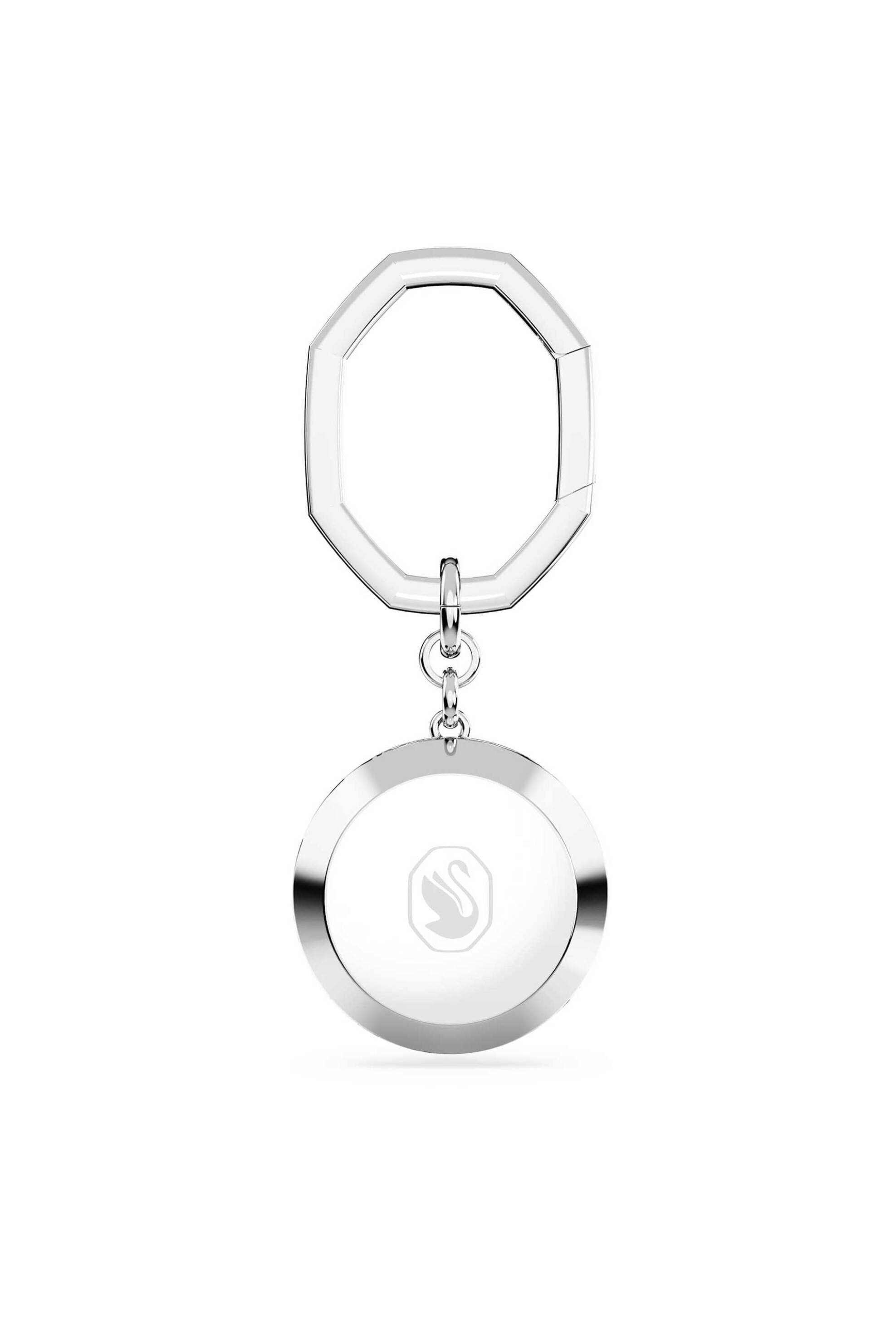 Swarovski γυναικείο μπρελόκ στρογγυλή κοπή, άσπρο, επιμετάλλωση ροδίου - 5669119 φωτογραφία
