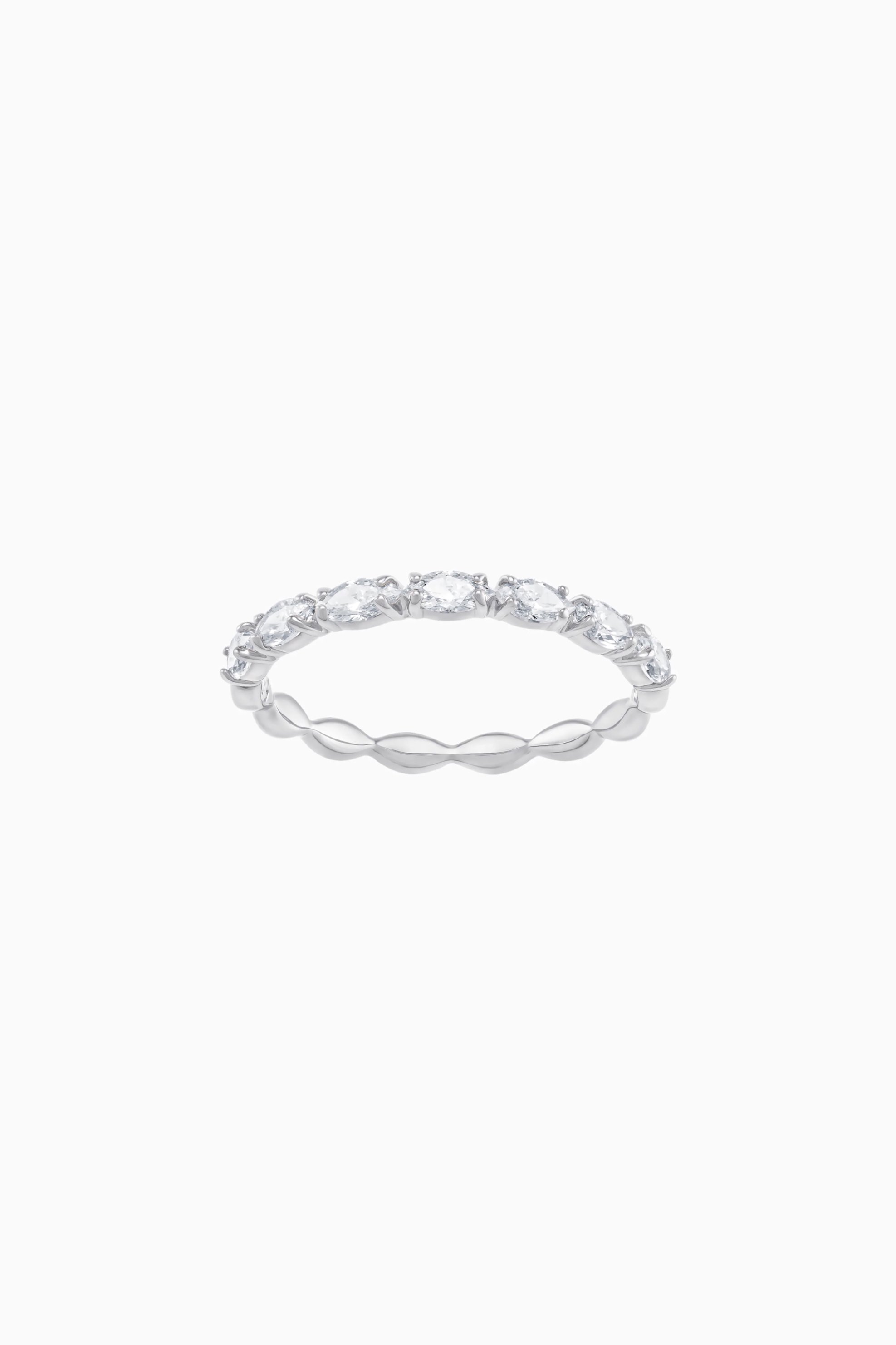 Swarovski Vittore Marquise Ring, White, Rhodium plated - 5366584