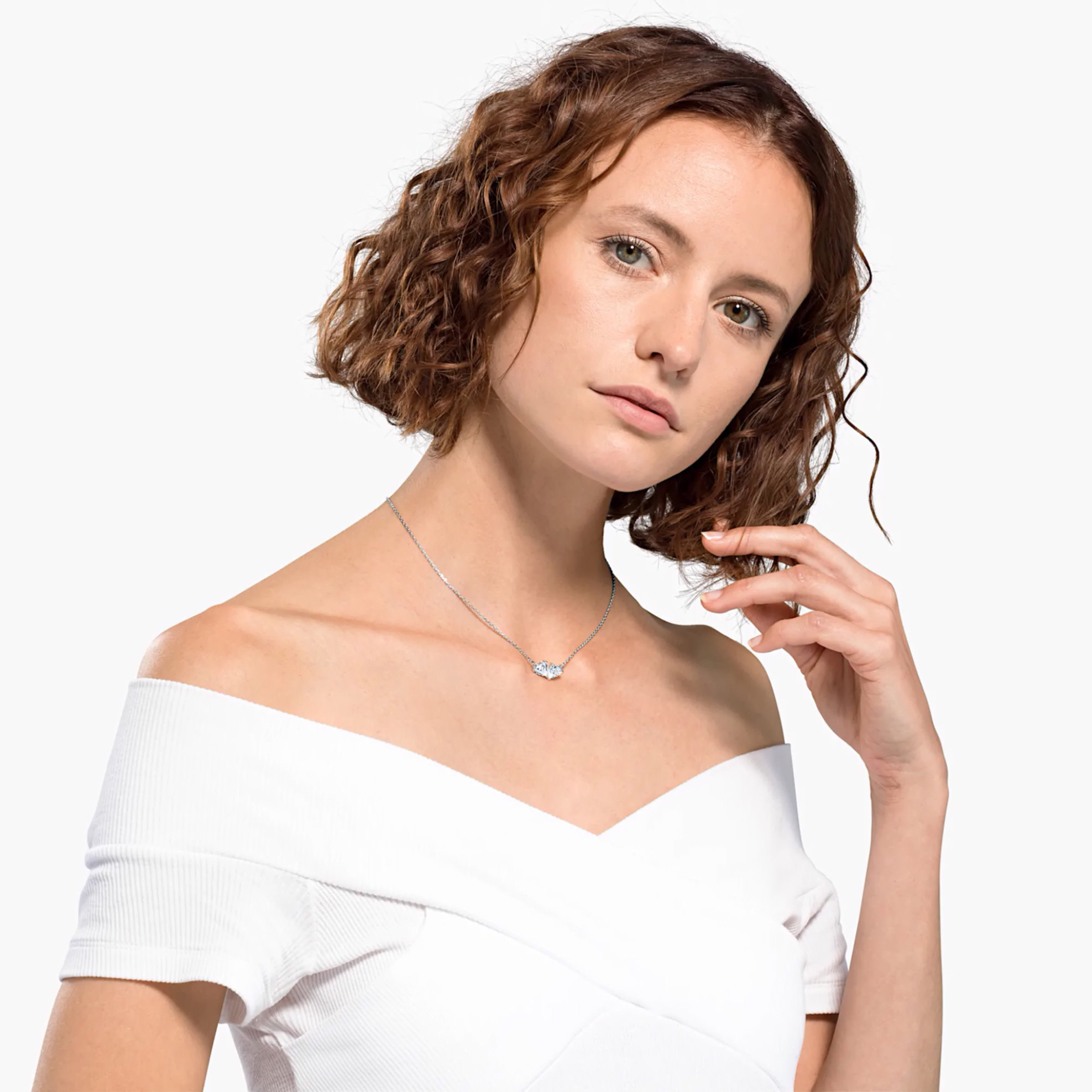Swarovski Attract Soul Necklace, White, Rhodium plated - 5517117