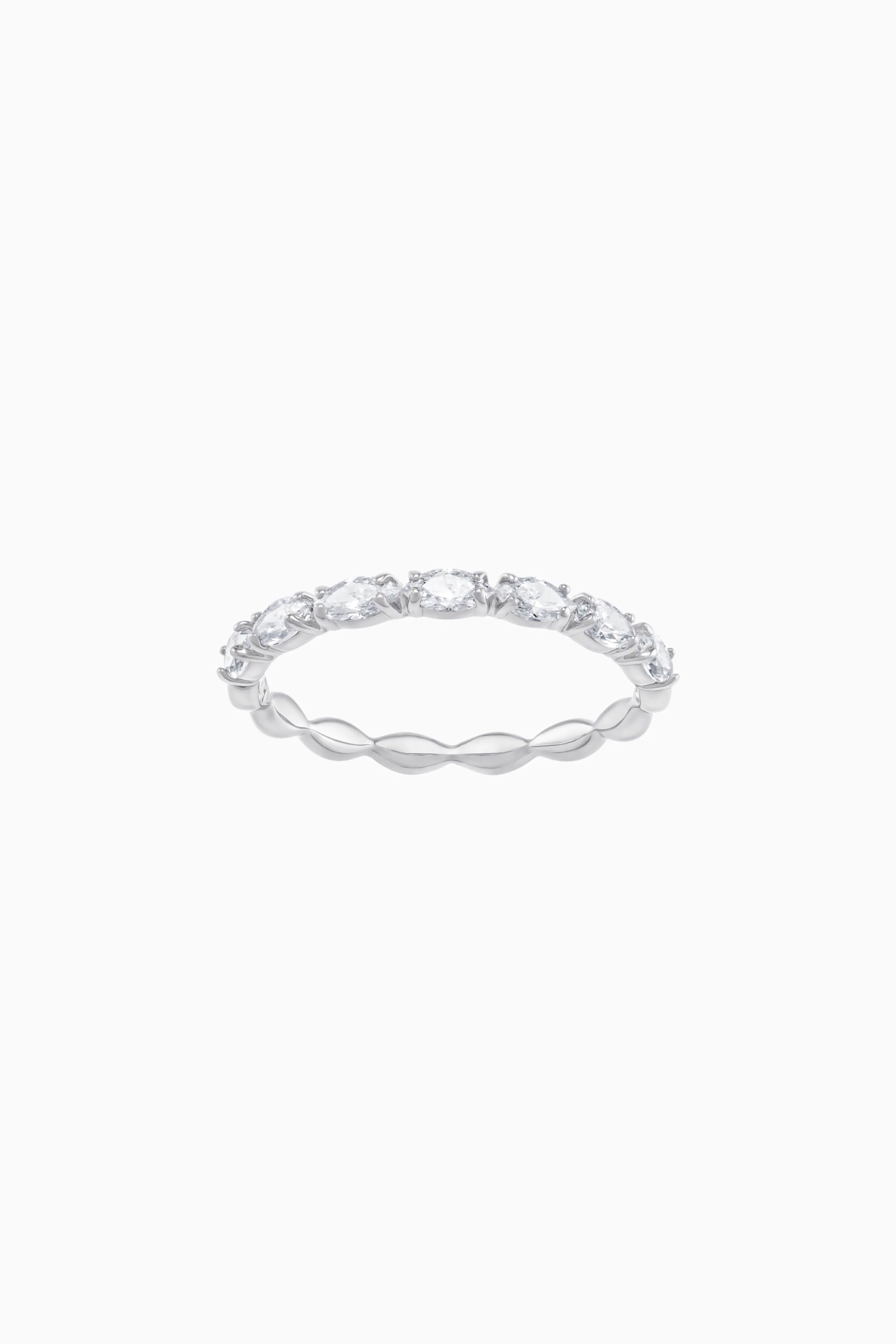 Swarovski Vittore Marquise Ring, White, Rhodium plated - 5354786