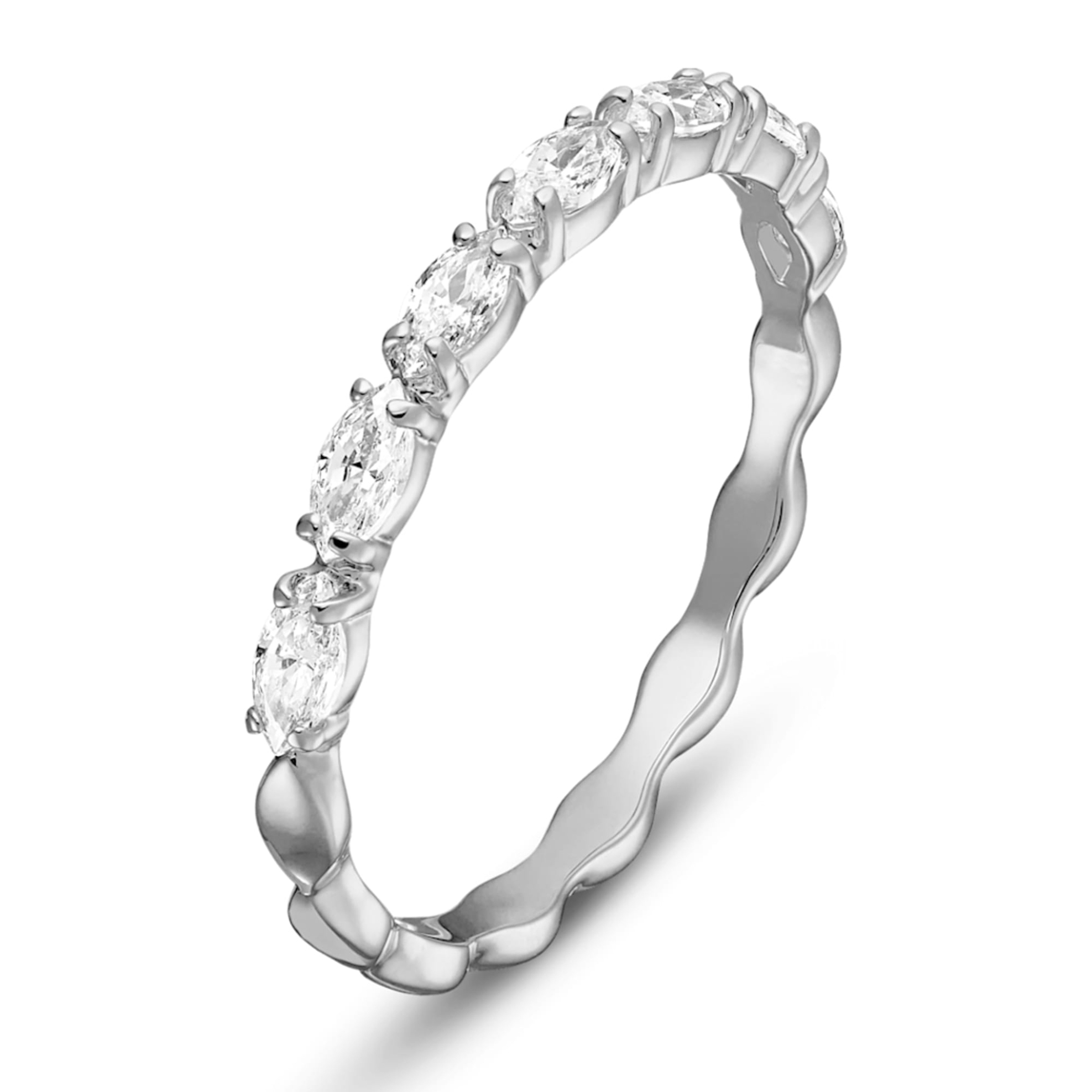 Swarovski Vittore Marquise Ring White, Rhodium Plated - 5366570