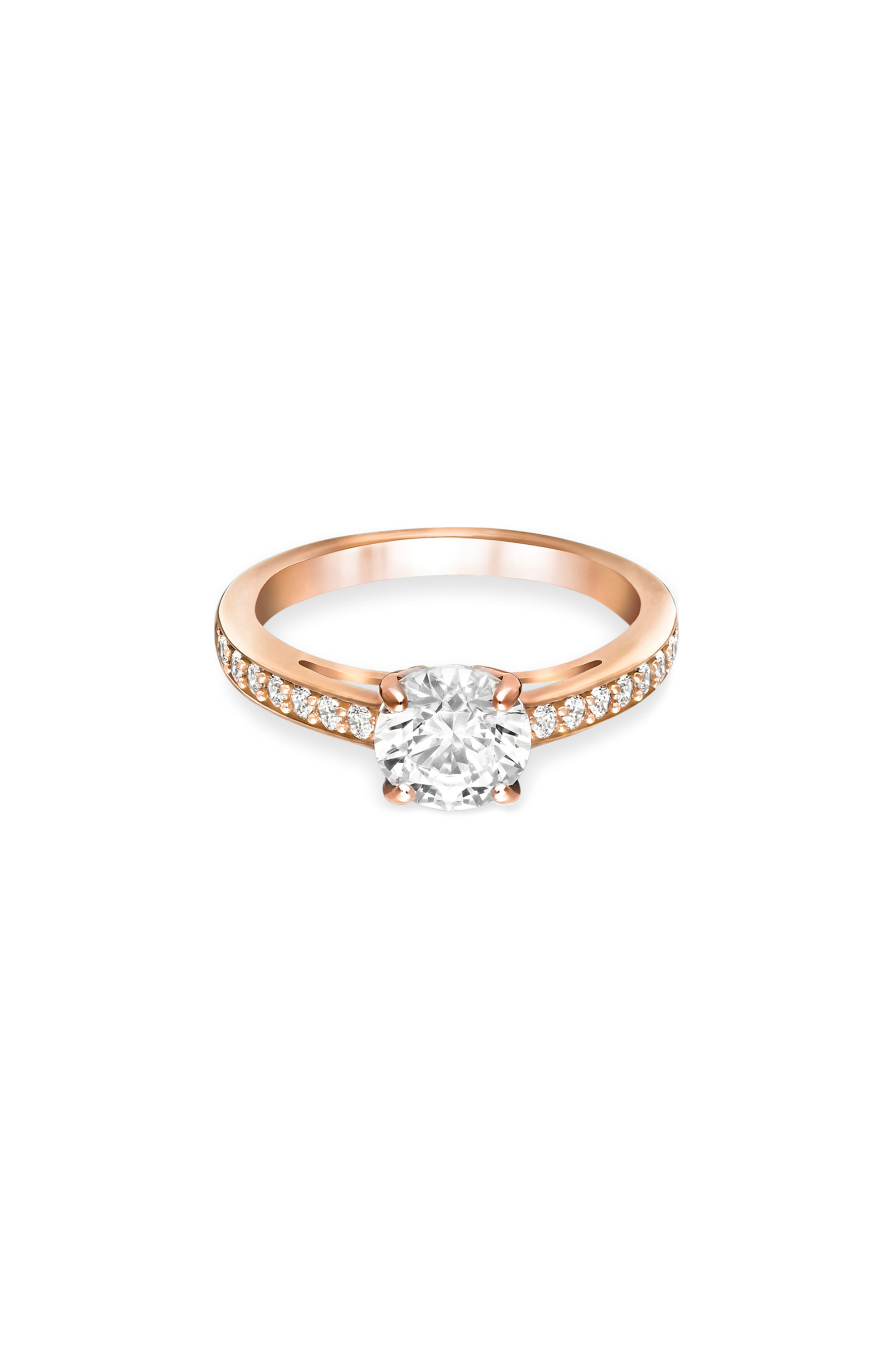 Γυναίκα > ΑΞΕΣΟΥΑΡ > Κοσμήματα > Δαχτυλίδια Swarovski Attract Ring Round, Pavé, White, Rose Gold-Tone Plated - 5184217