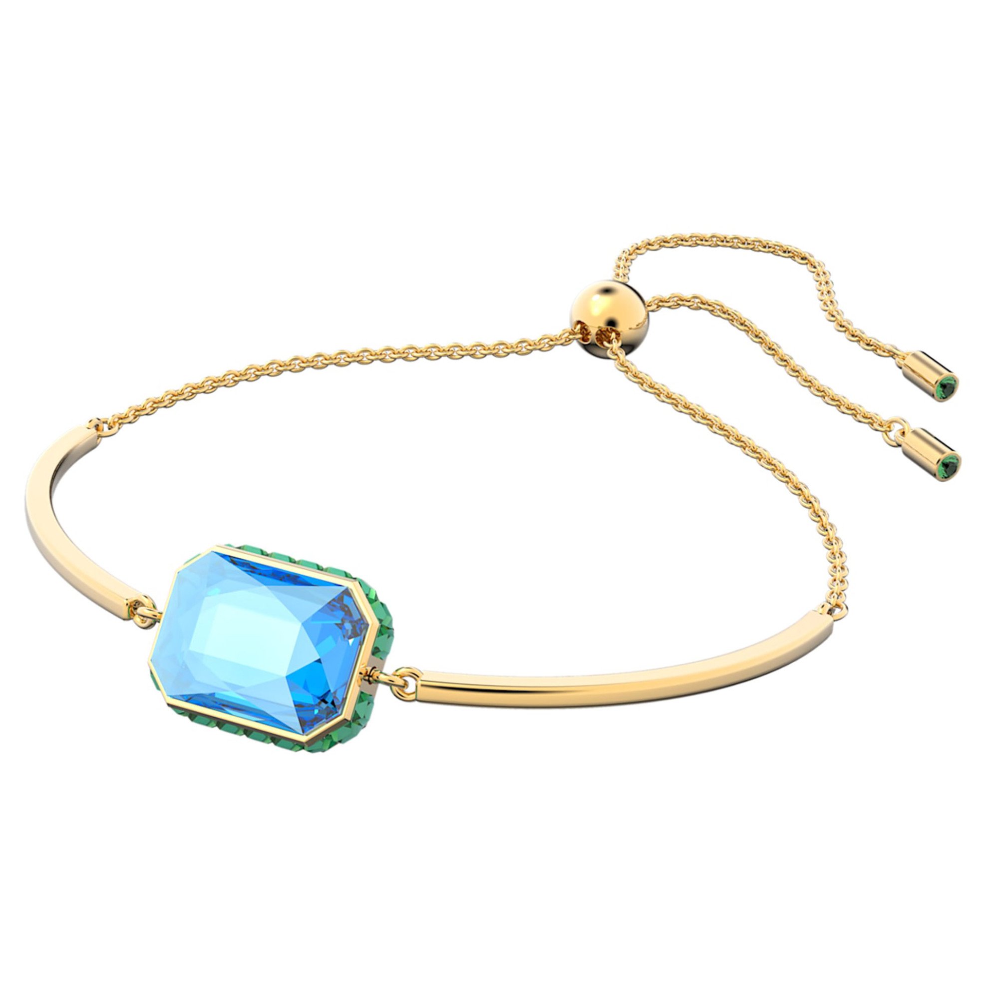 Swarovski Γυναικείο Βραχιόλι Οκταγωνική Κοπή Πολύχρωμο Επιμετάλλωση σε Χρυσαφί Τόνο Orbita - 5616643