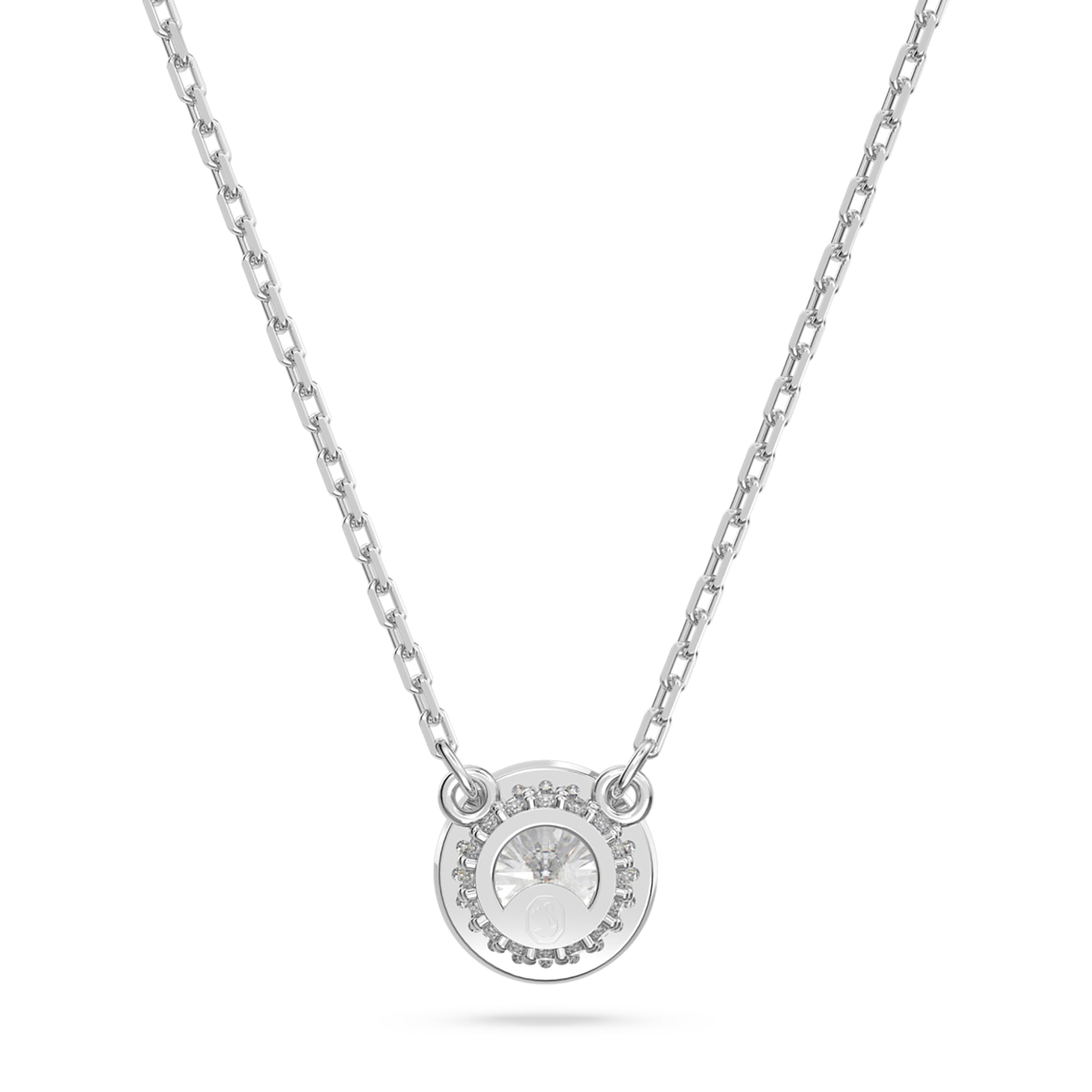 Swarovski Γυναικείο Μενταγιόν με Στρογγυλή Κοπή Pavé Λευκό Επιμετάλλωση Ροδίου Constella - 5636264