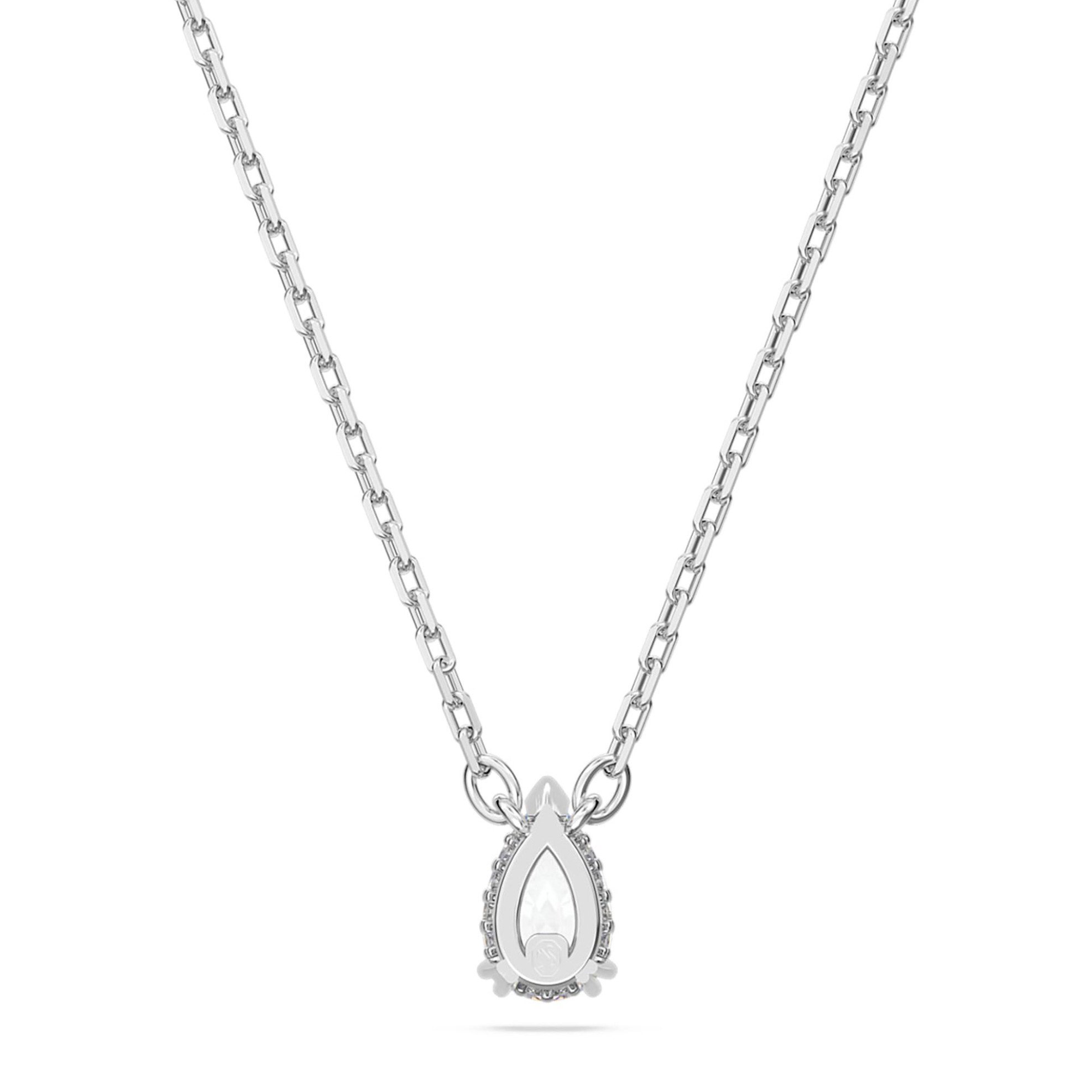 Swarovski γυναικείο μενταγιόν κοπή pear, λευκό, επιμετάλλωση ροδίου "Millenia" - 5636708 φωτογραφία