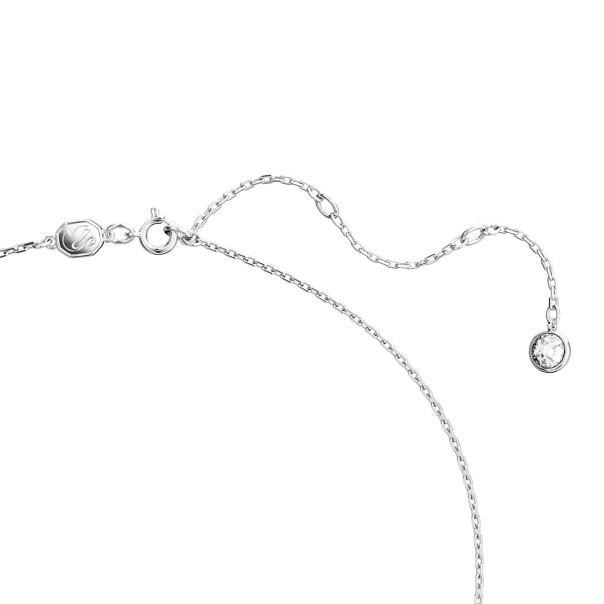 Swarovski Γυναικείο Μενταγιόν Iconic Swan Κύκνος Mεσαίο Λευκό Επιμετάλλωση Ροδίου - 5647872