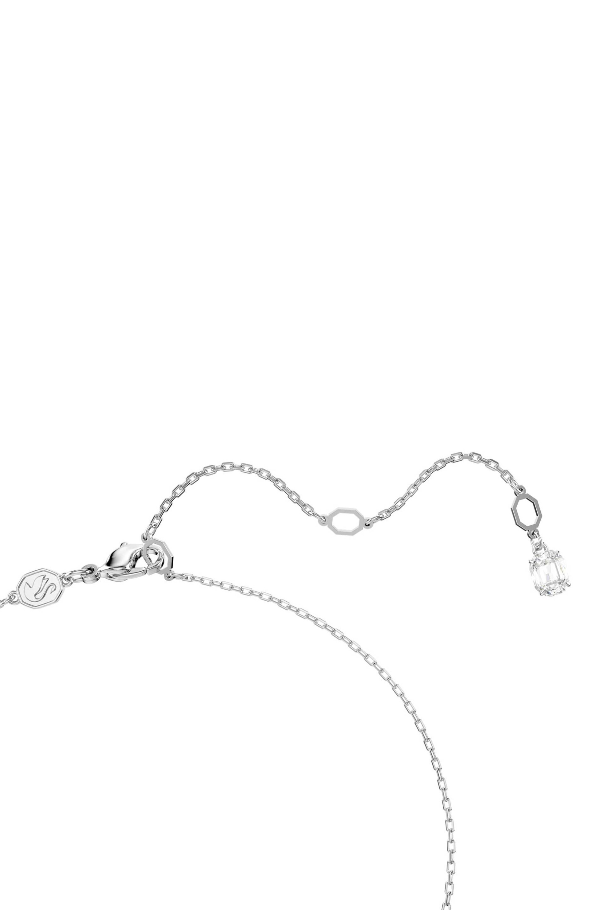 Swarovski γυναικείο μενταγιόν άπειρο, λευκό, επιμετάλλωση ροδίου "Hyperbola" - 5679434 φωτογραφία