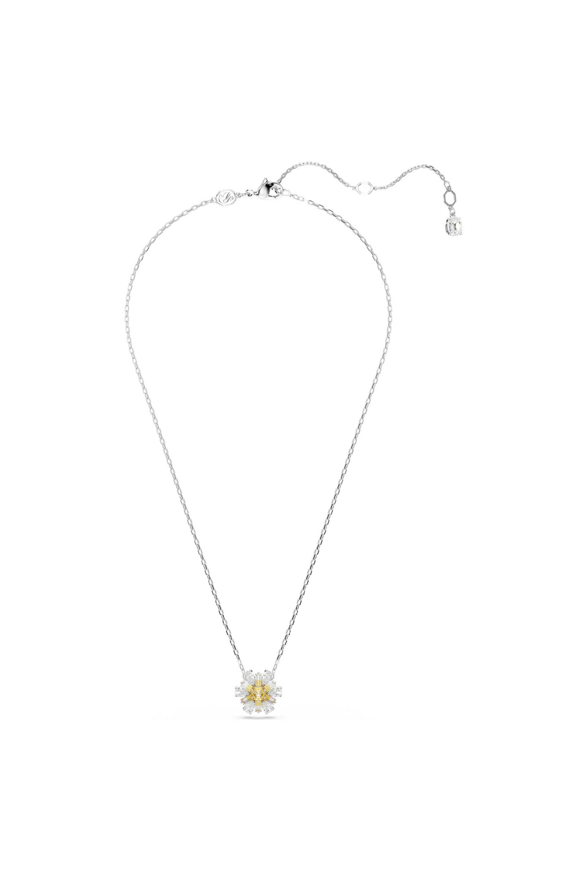 Swarovski γυναικείο μενταγιόν λουλούδι, κίτρινο, επιμετάλλωση ροδίου "Idyllia" - 5679939 φωτογραφία