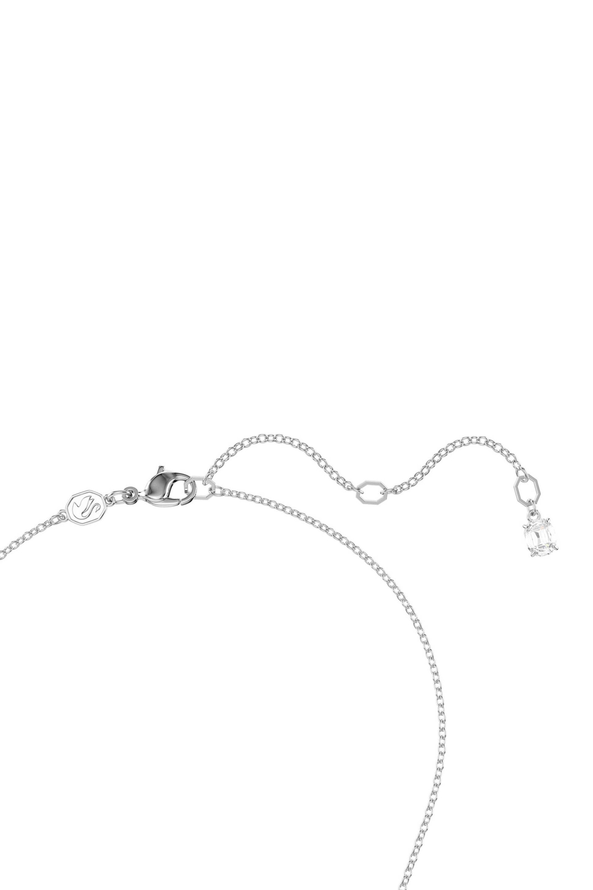 SWAROVSKI Swarovski γυναικείο μενταγιόν στρογγυλή κοπή, σταυρός, λευκό, επιμετάλλωση ροδίου "Insigne" - 5675576 - 3