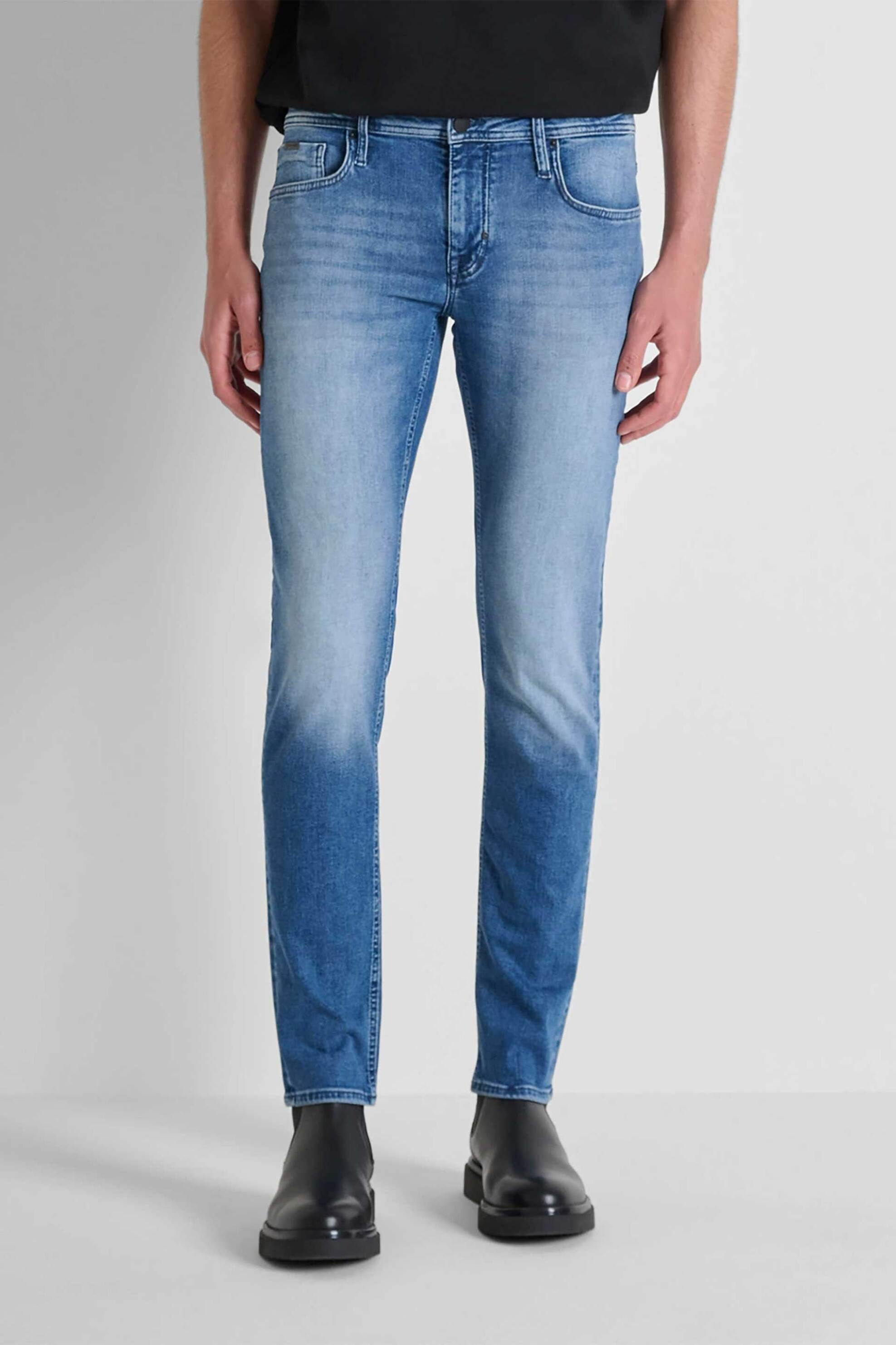 ANTONY MORATO Antony Morato ανδρικό παντελόνι τζιν Tapered Fit "Ozzy" - DT24175611W2104 Denim Blue