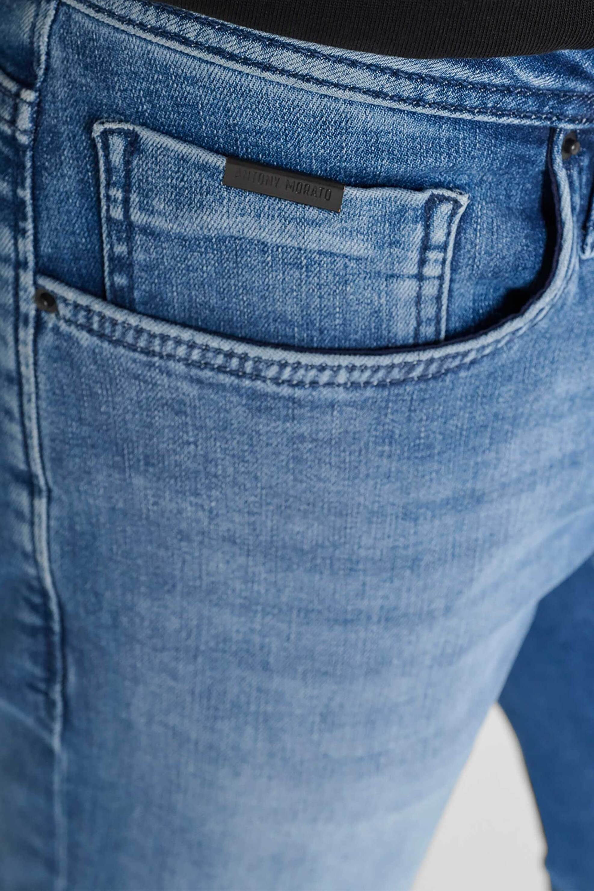 Antony Morato ανδρικό παντελόνι τζιν Tapered Fit "Ozzy" - DT24175611W2104 Denim Blue φωτογραφία