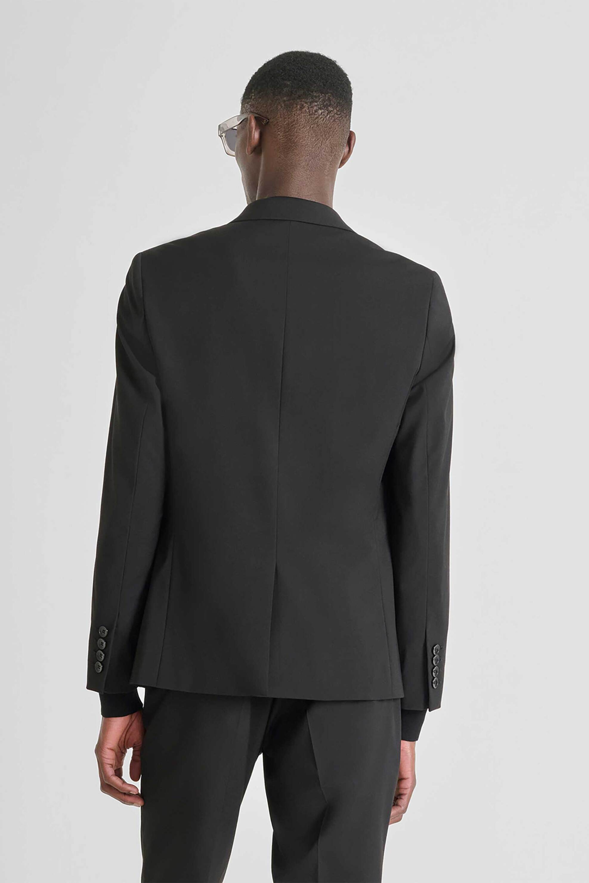 Antony Morato ανδρικό σακάκι μονόχρωμο Regular Fit "Luis" - JS00068FA600263 Μαύρο φωτογραφία