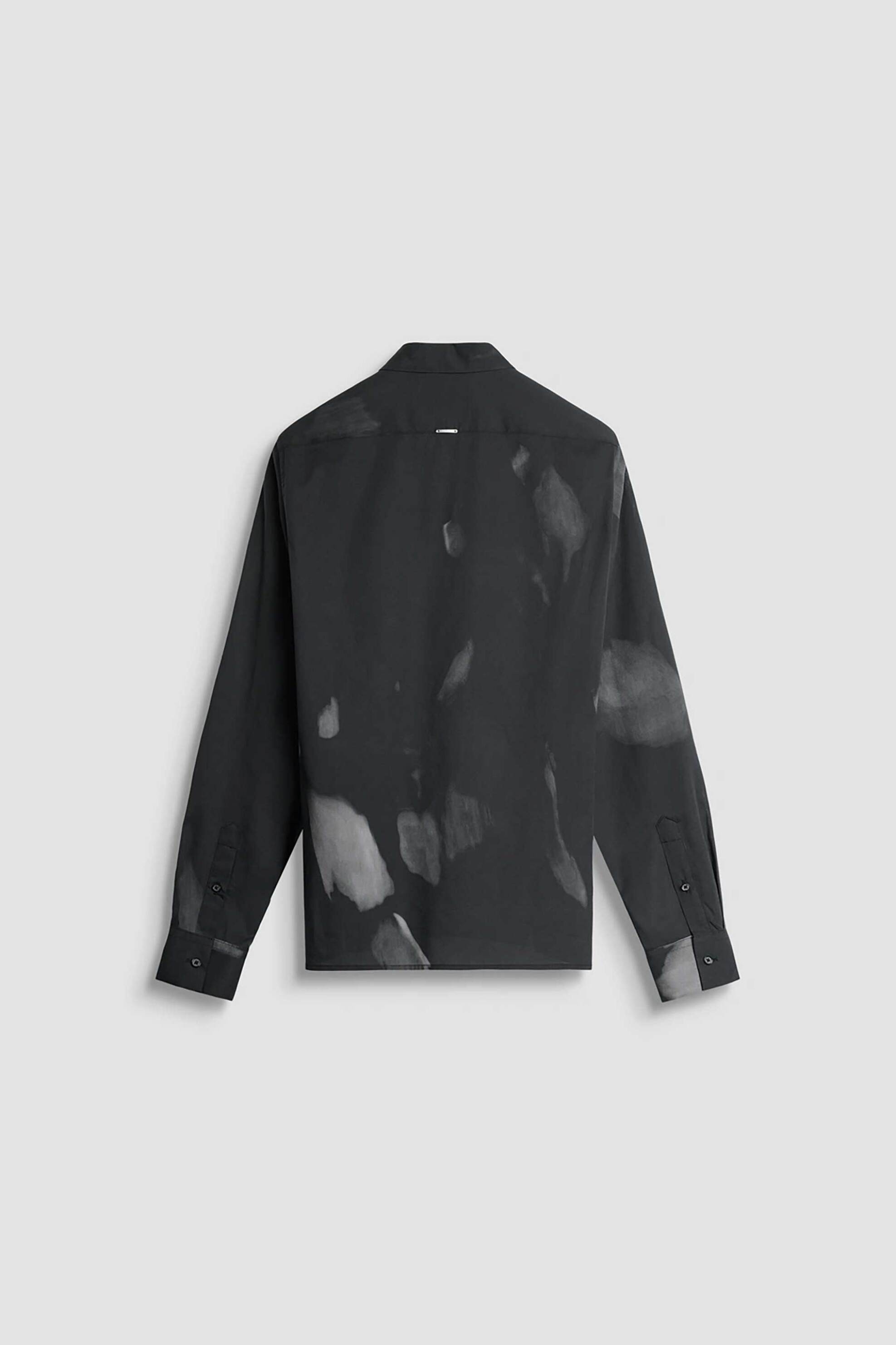 Antony Morato ανδρικό πουκάμισο με abstract print "Barcelona" - SL00614FA430649 Μαύρο φωτογραφία