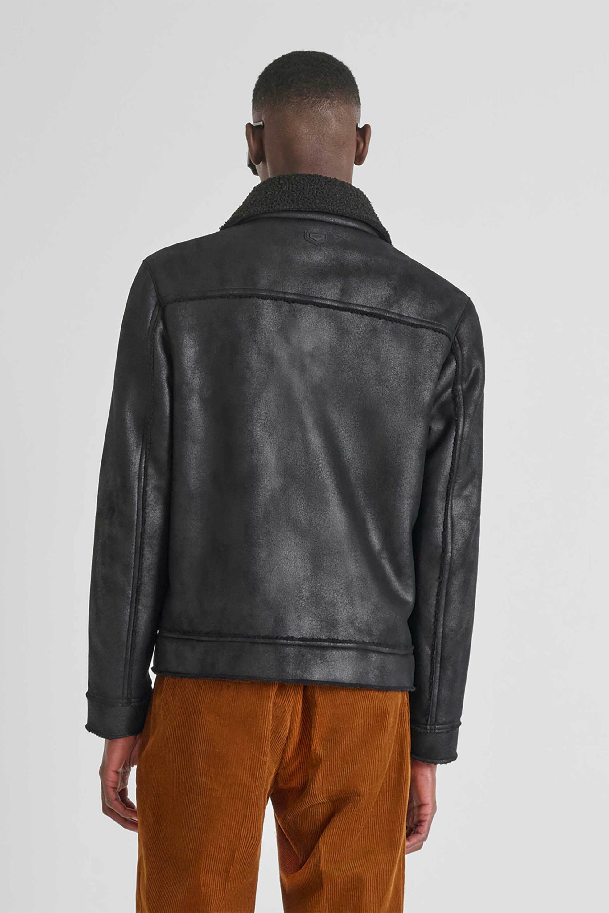 Antony Morato ανδρικό jacket με μπουκλέ γιακά - CO00940FA210094 Μαύρο φωτογραφία