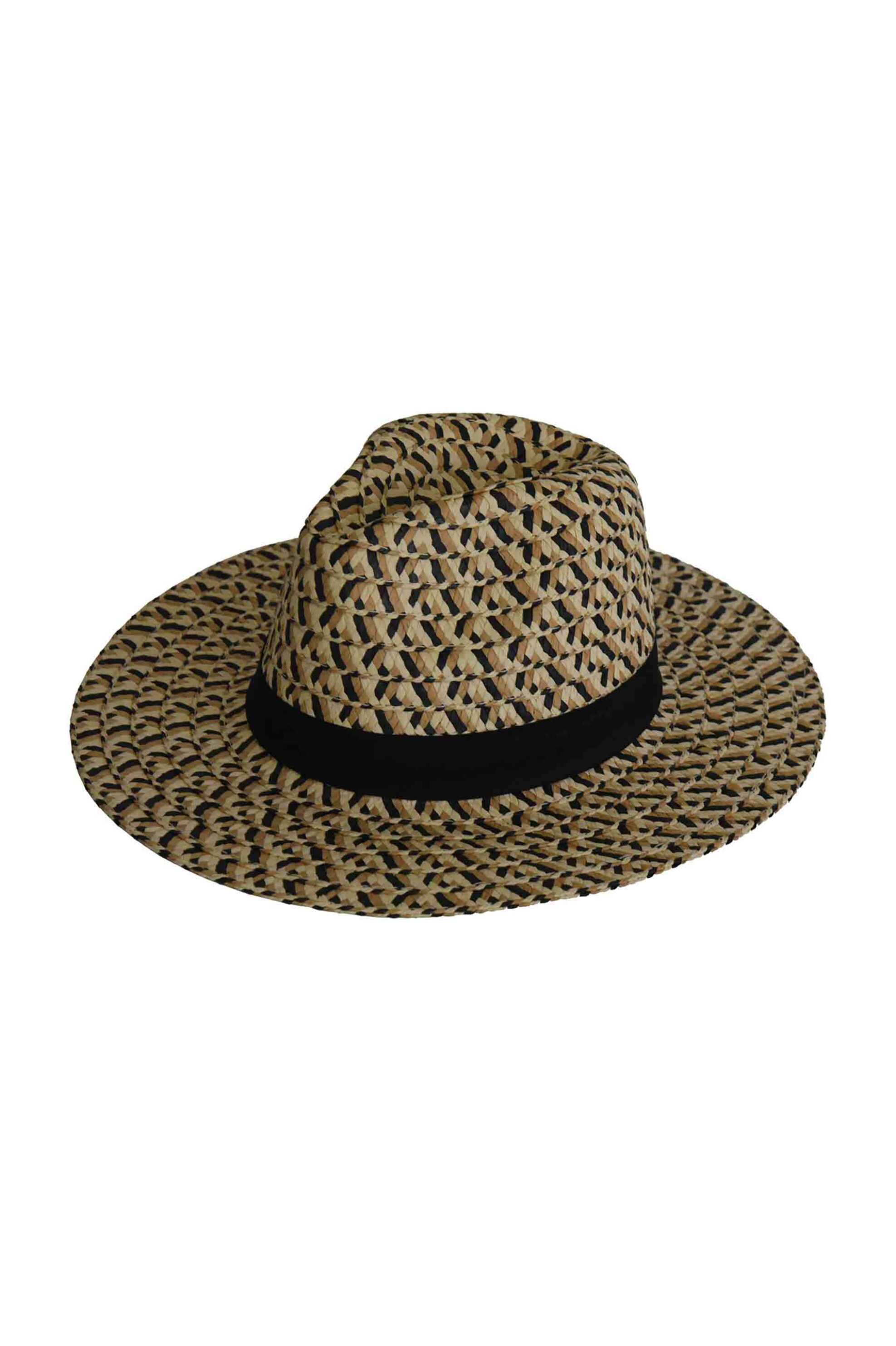 LOVELY HATS Lovely Hats unisex ψάθινο καπέλο με contrast prints και κορδέλα - 8-14