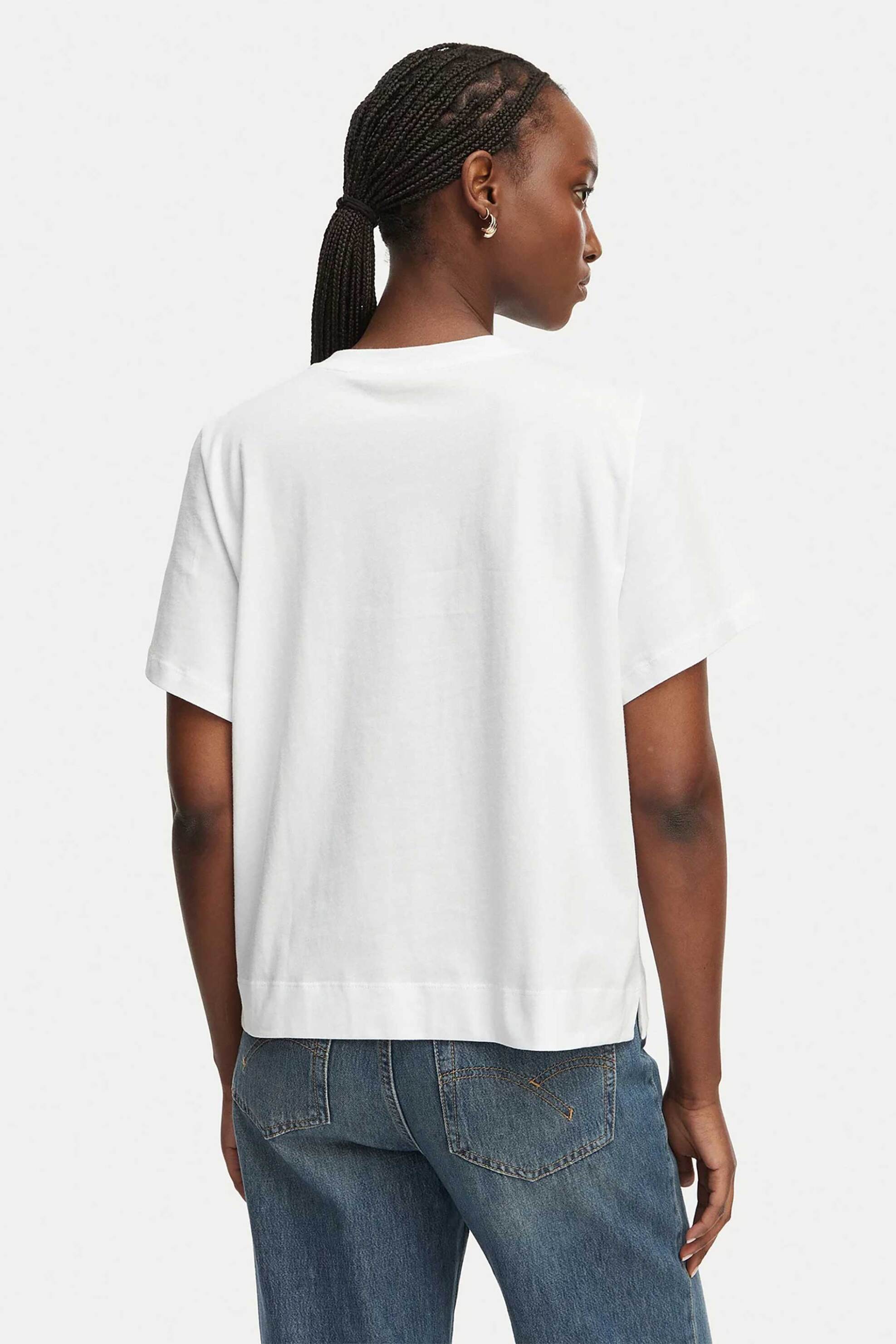 Emme By Marella Γυναικείο T-Shirt με Δαντέλα Στα Μανίκια Paraggi - 2615971082200 Λευκό