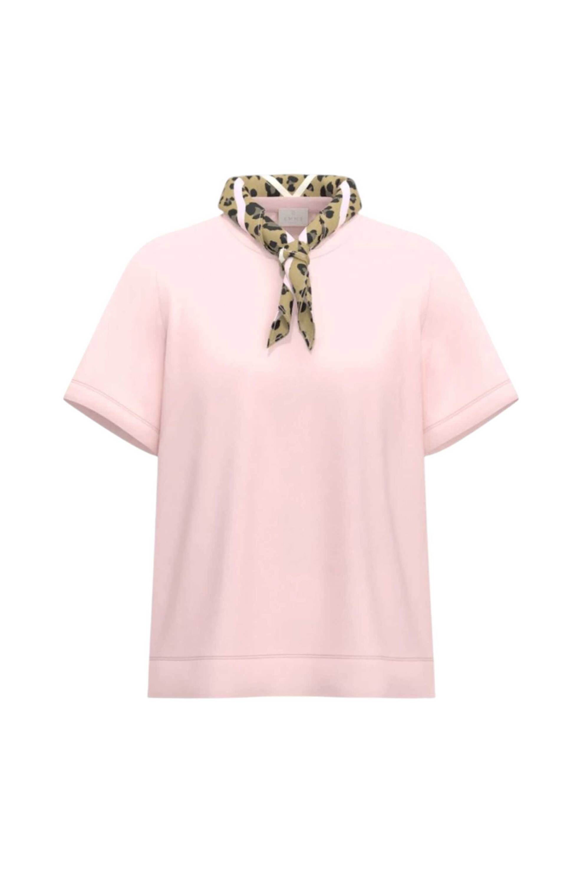 Emme By Marella Γυναικείο Τ-Shirt με Φουλάρι Emmmaestro - 2615971041200 Ροζ