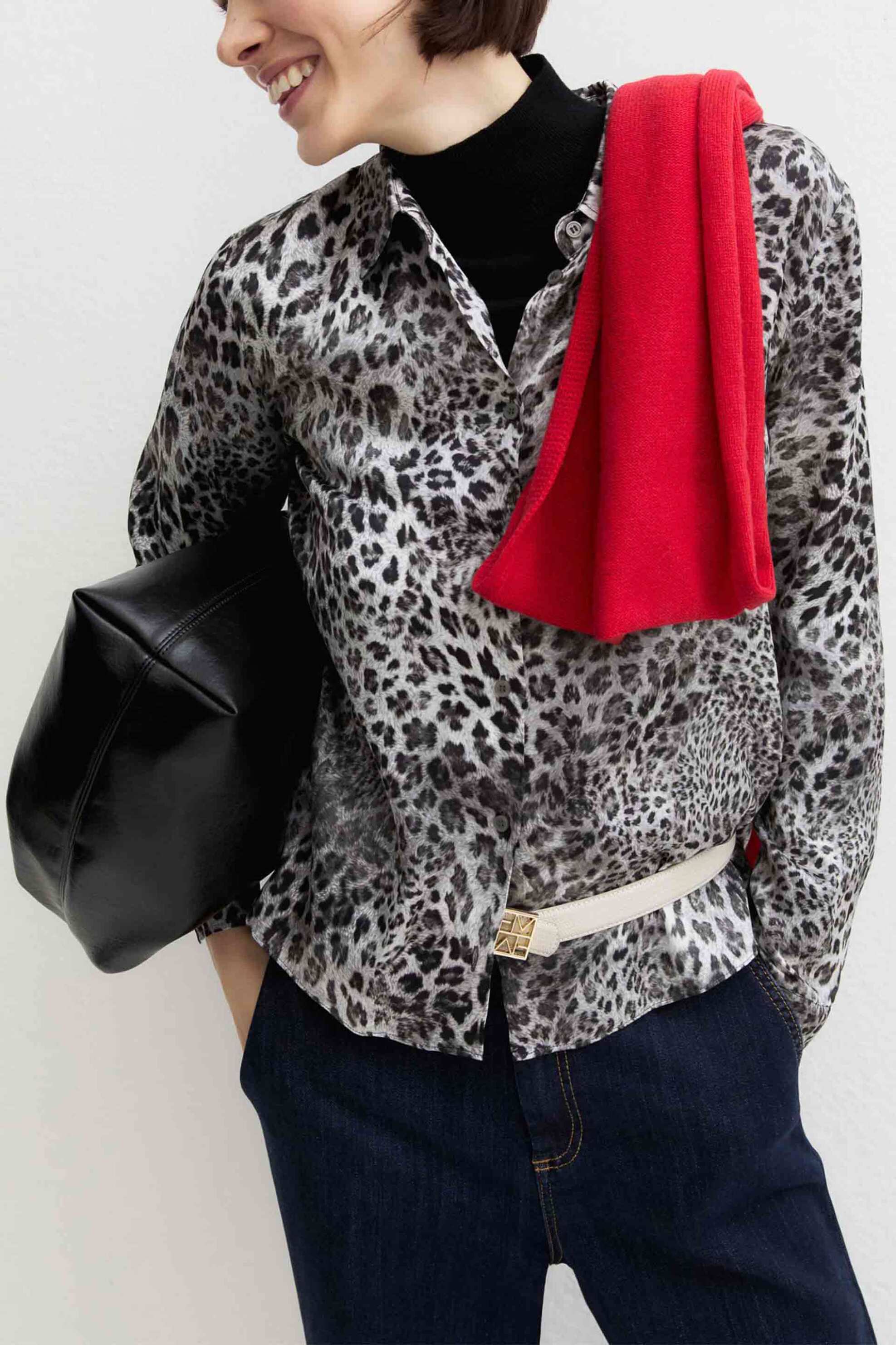Emme by Marella γυναικείο πουκάμισο animal print 