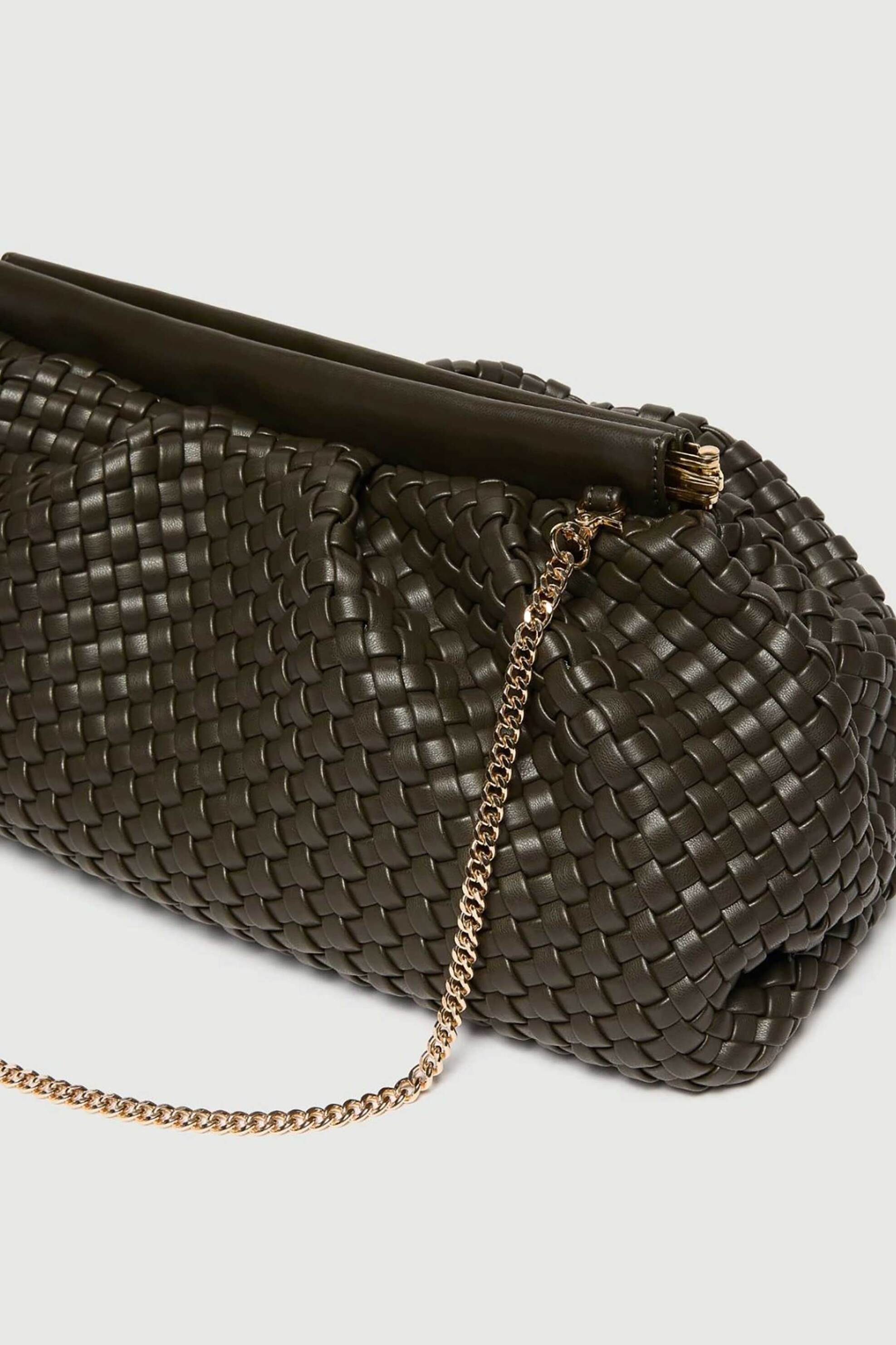Emme by Marella γυναικείο clutch με πλεκτό σχέδιο 
