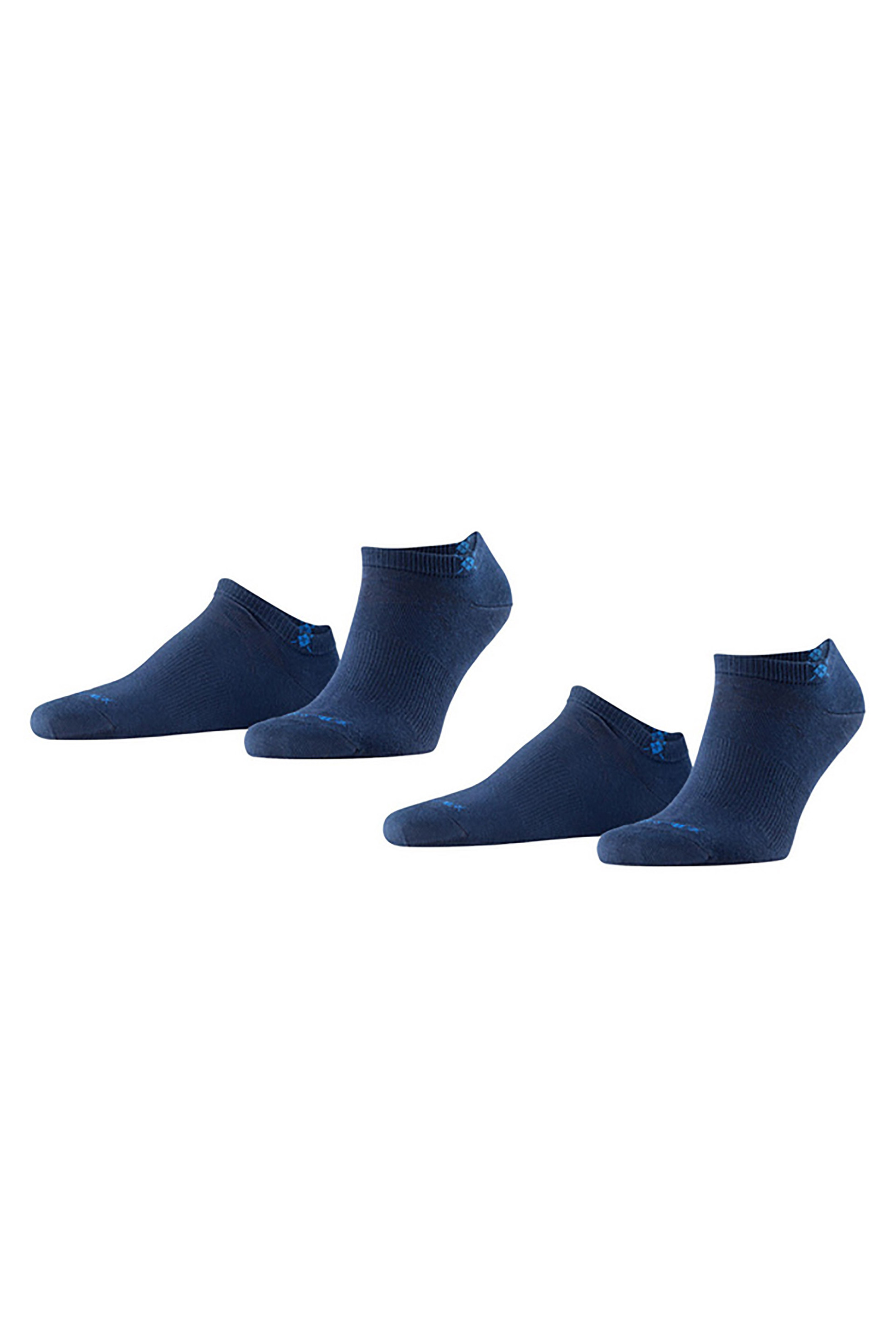 Burlington σετ ανδρικές κοντές κάλτσες μονόχρωμες (2 τεμάχια) - 21052 Μπλε Marine