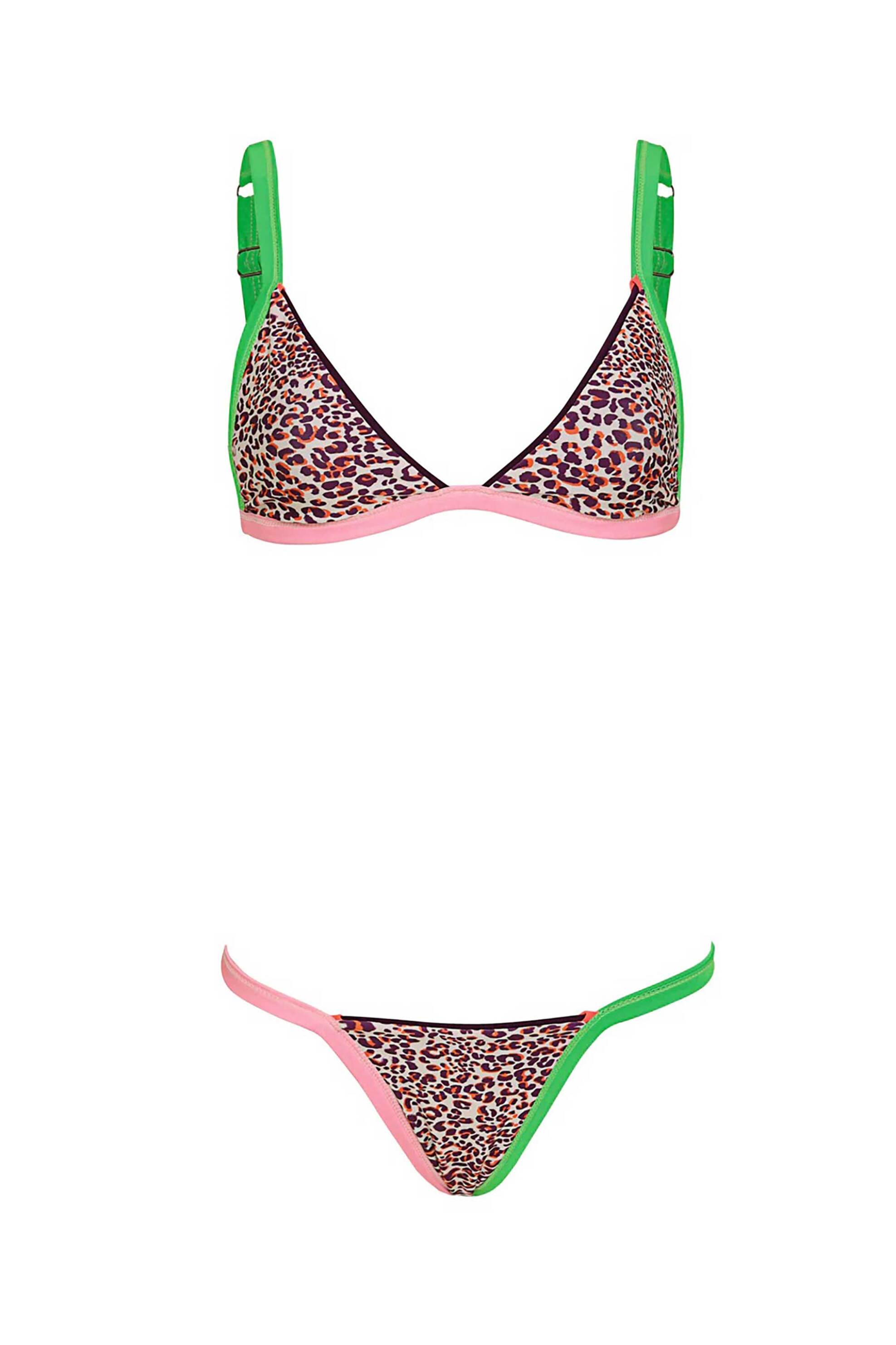 Maaji γυναικείο μαγιό μπικίνι τοπ διπλής όψης "Burgundy Ripple Fixed Triangle" - 0136483+1+2 Μπορντό φωτογραφία