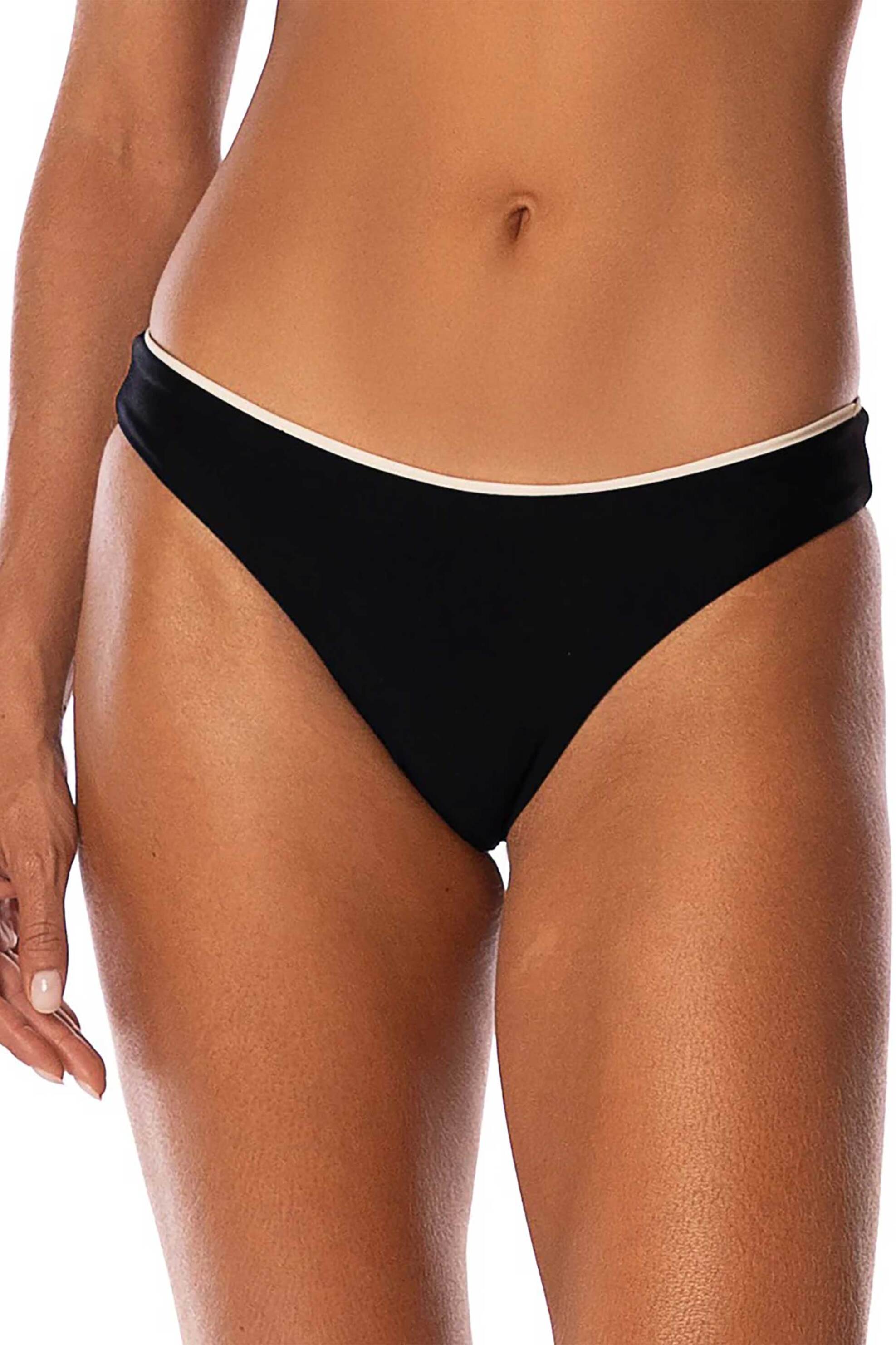 Maaji γυναικείο μαγιό μπικίνι σλιπ "Midnight Black Iconic Low Rise" - 0136539+1+2 Μαύρο φωτογραφία