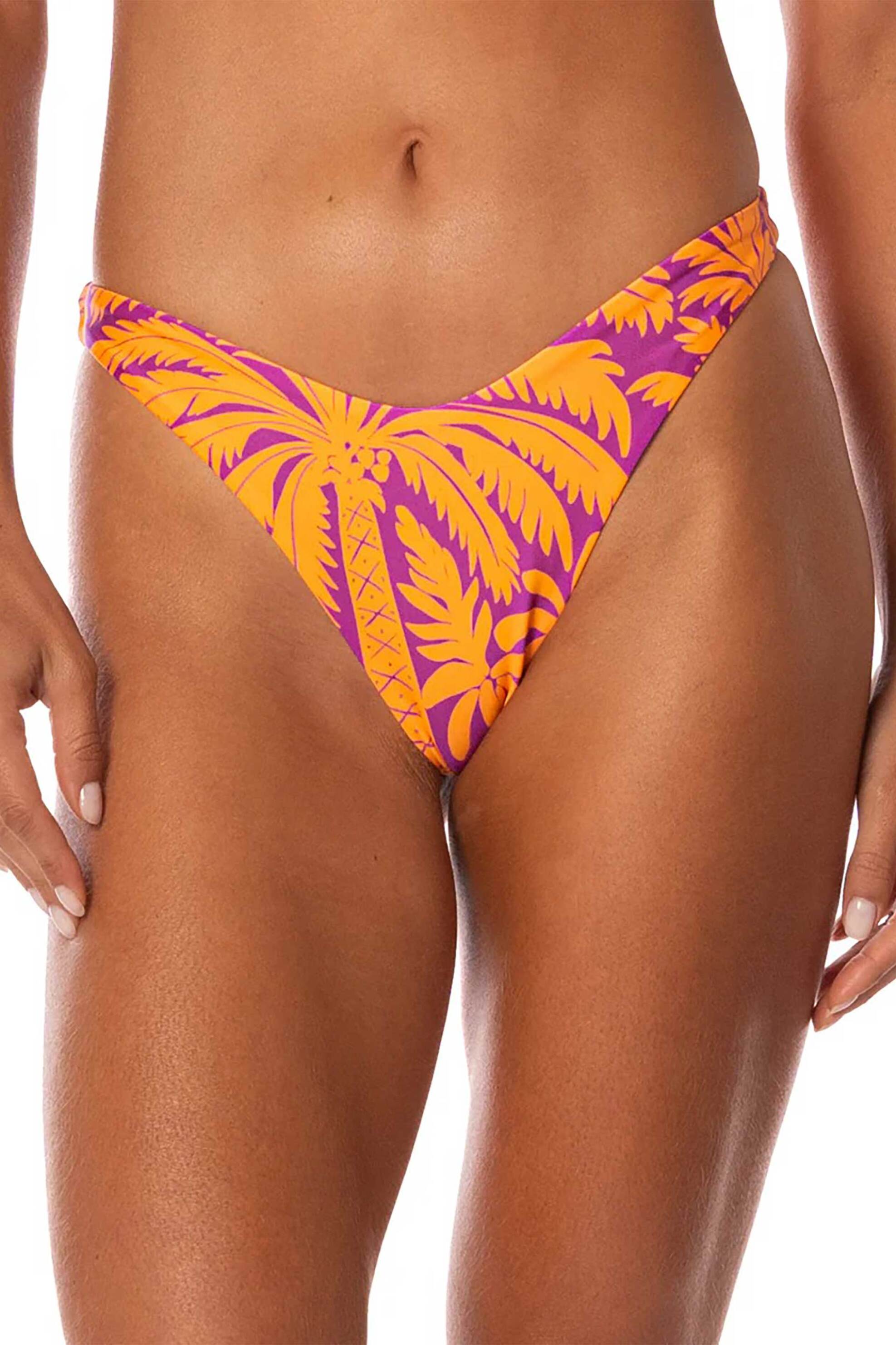 Maaji γυναικείο μαγιό μπικίνι σλιπ διπλής όψης "Flamingo Palm Splendourous Prin D" - 0136690+1+2 Πορτοκαλί