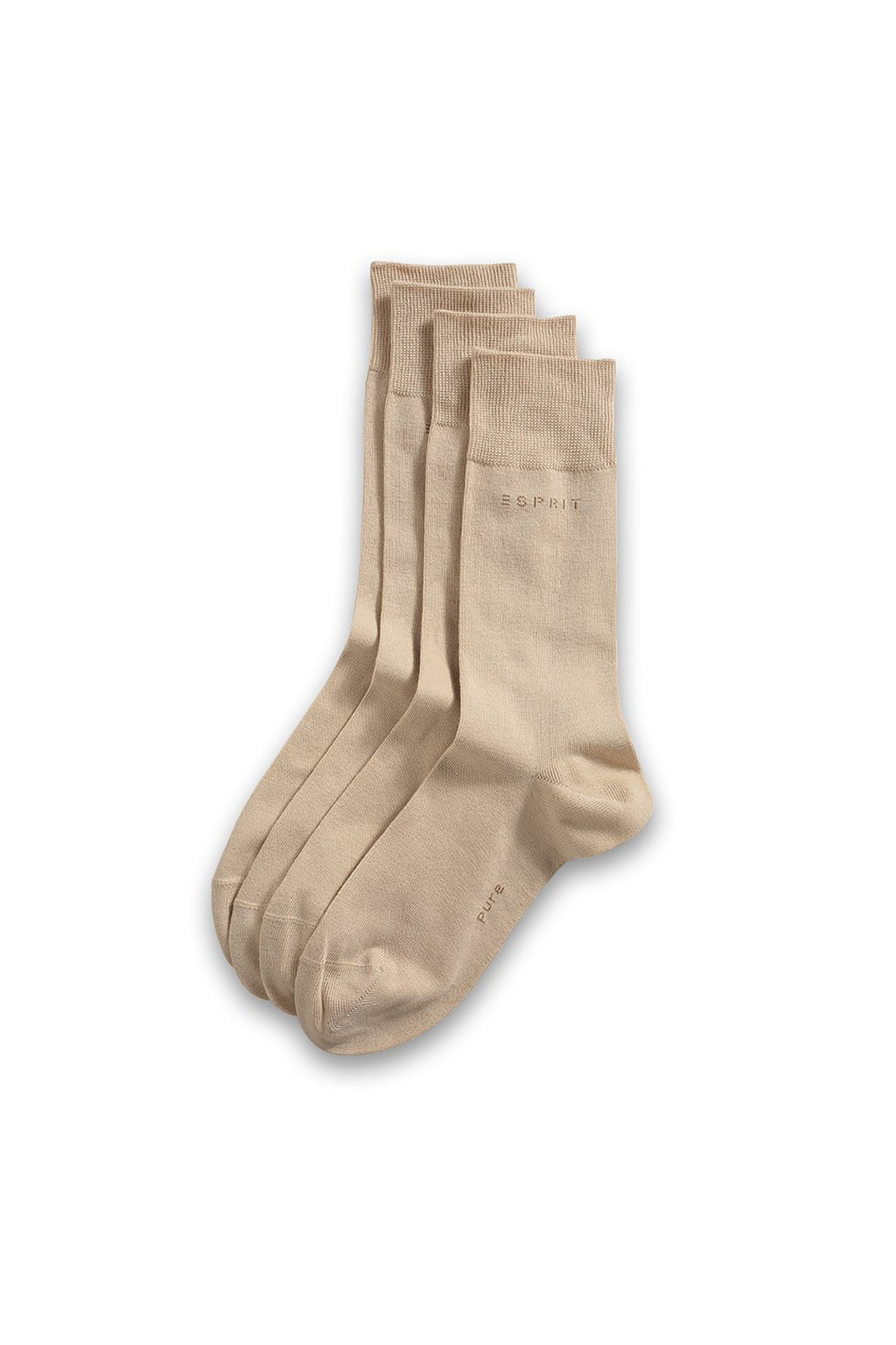 Esprit σετ ανδρικές κάλτσες με λογότυπο (2 τεμάχια) - 17811 Μπεζ