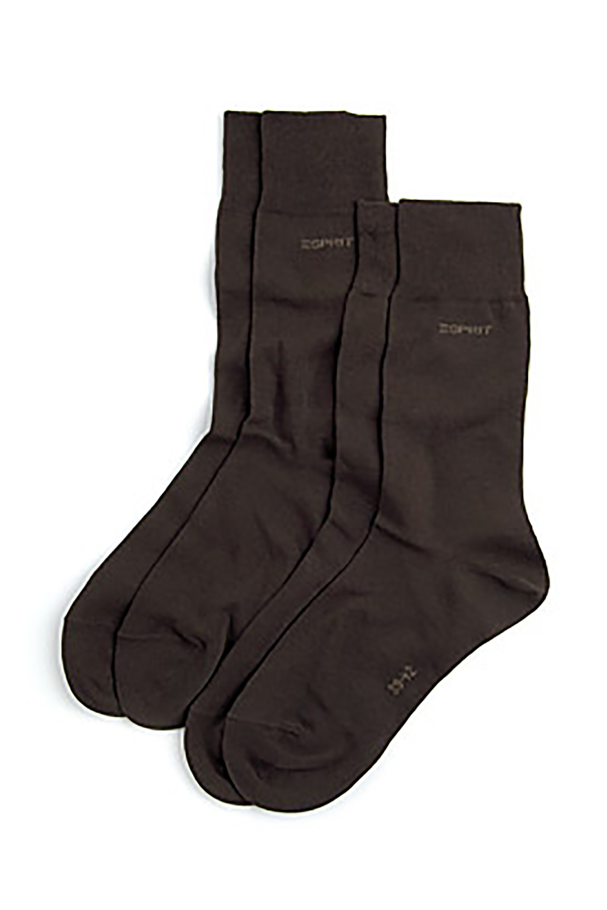 ESPRIT Esprit σετ ανδρικές κάλτσες με λογότυπο (2 τεμάχια) - 17811 Καφέ