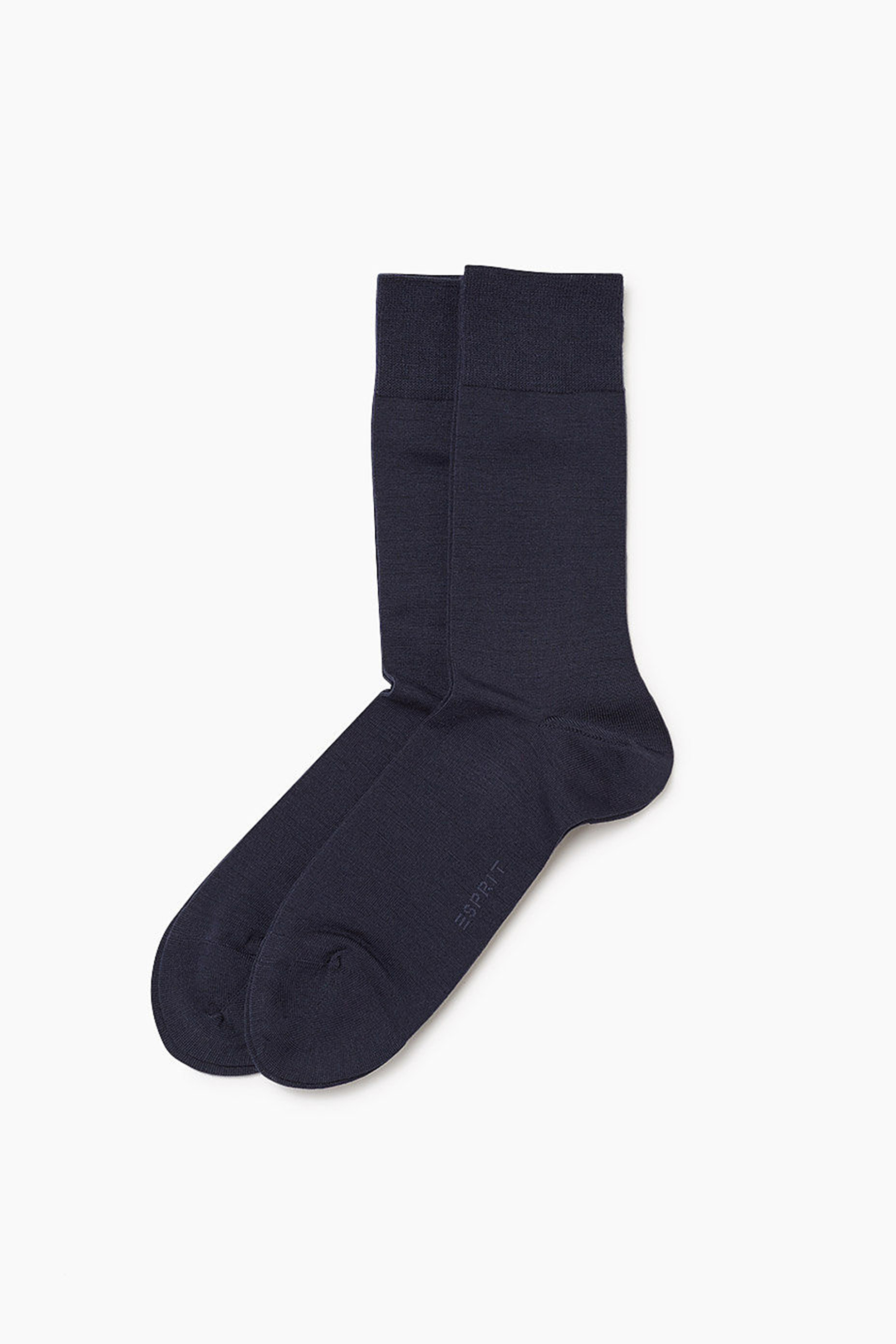 ESPRIT Esprit ανδρικές κάλτσες μονόχρωμες με κεντημένο λογότυπο - 17813 Μπλε Marine