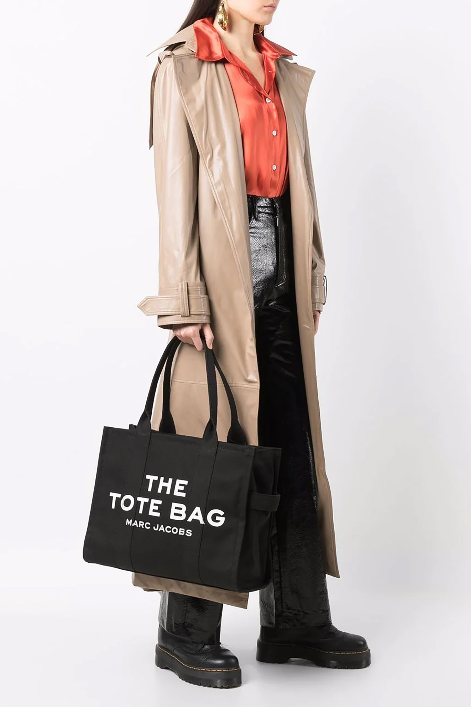 Marc Jacobs γυναικεία τσάντα χειρός με logo print "The Large Tote" - M0016156 Μαύρο φωτογραφία