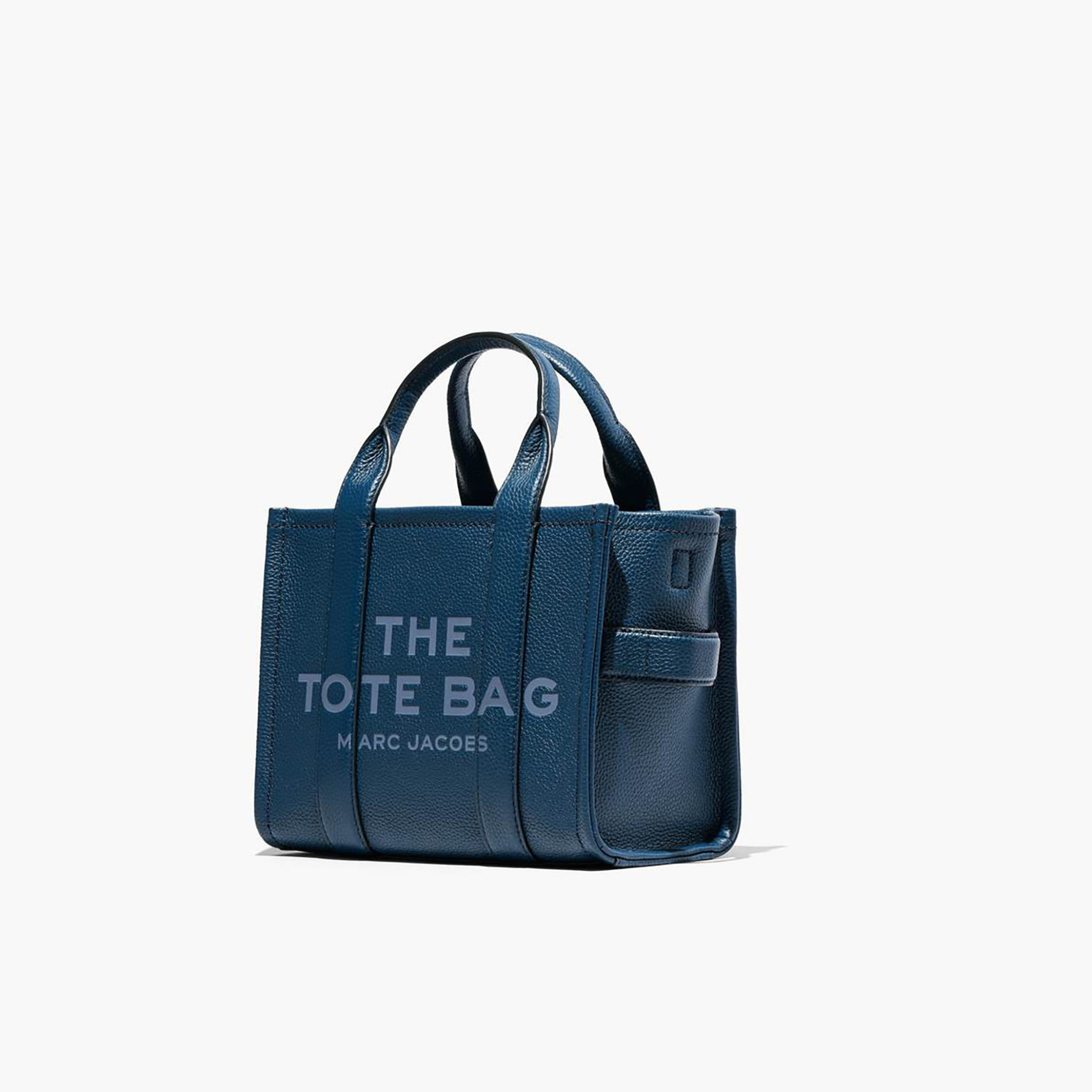 Marc Jacobs γυναικεία δερμάτινη τσάντα χειρός με logo print "The Medium Tote" - H004L01PF21 Μπλε φωτογραφία