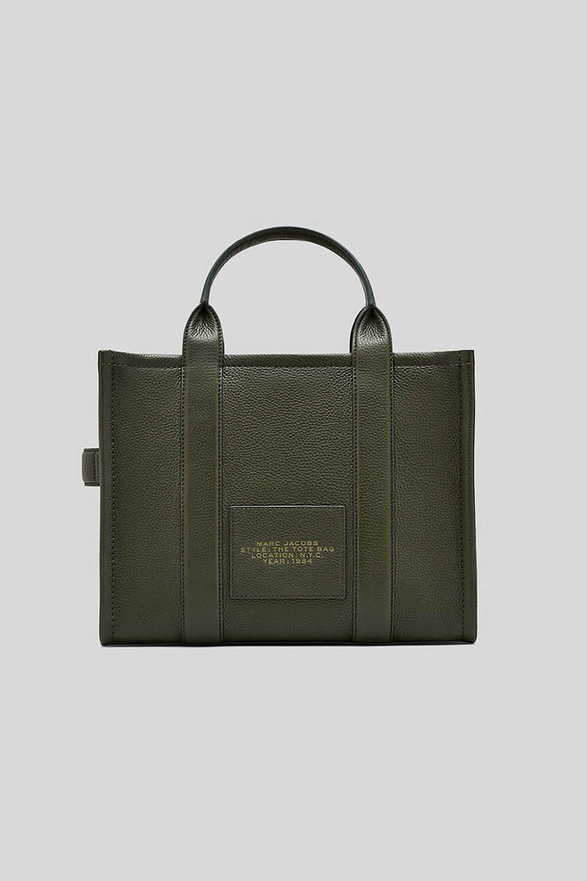 Marc Jacobs γυναικεία δερμάτινη τσάντα χειρός με logo print 