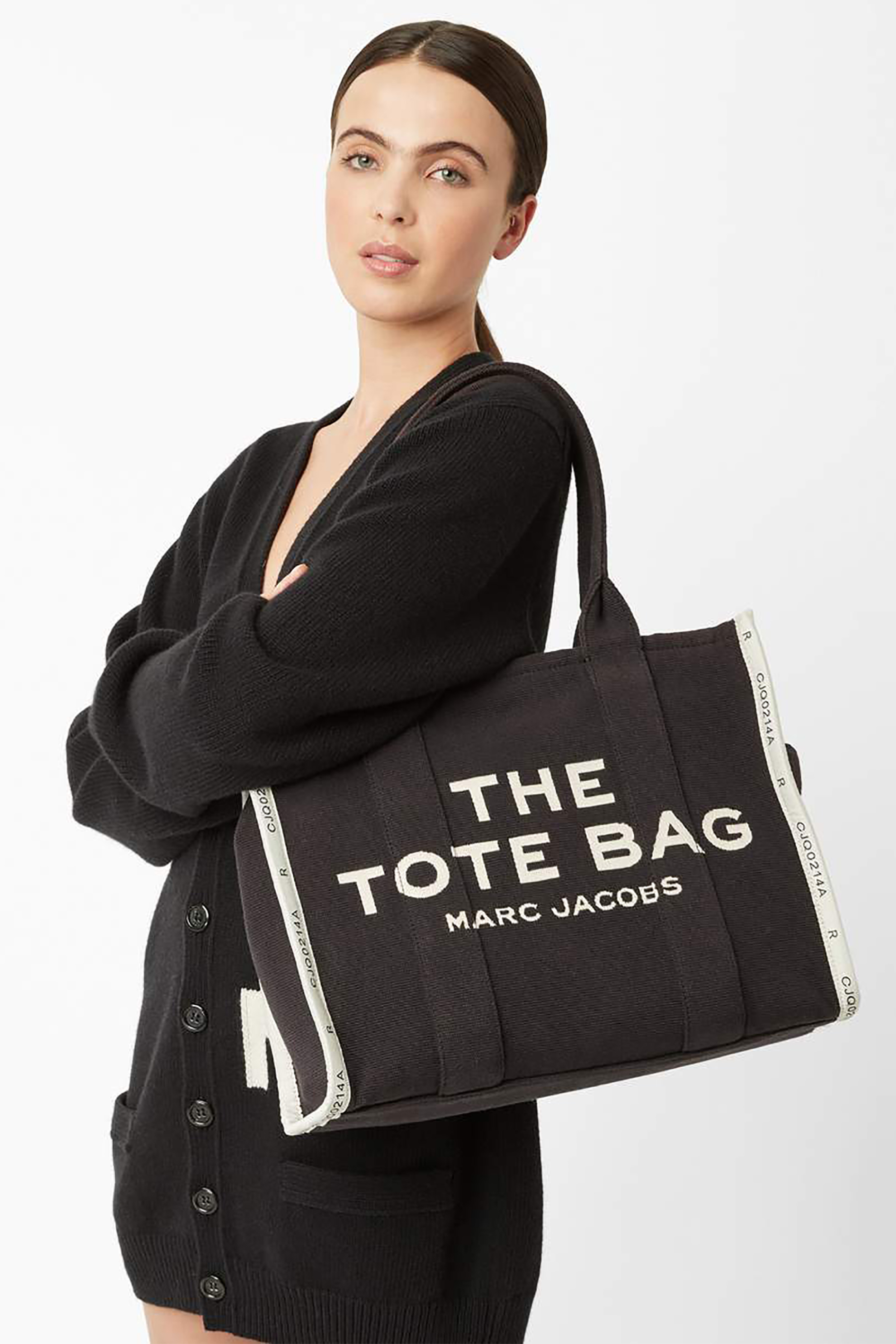 Marc Jacobs γυναικεία τσάντα χειρός με logo print "The Large Tote" - M0017048 Μαύρο φωτογραφία