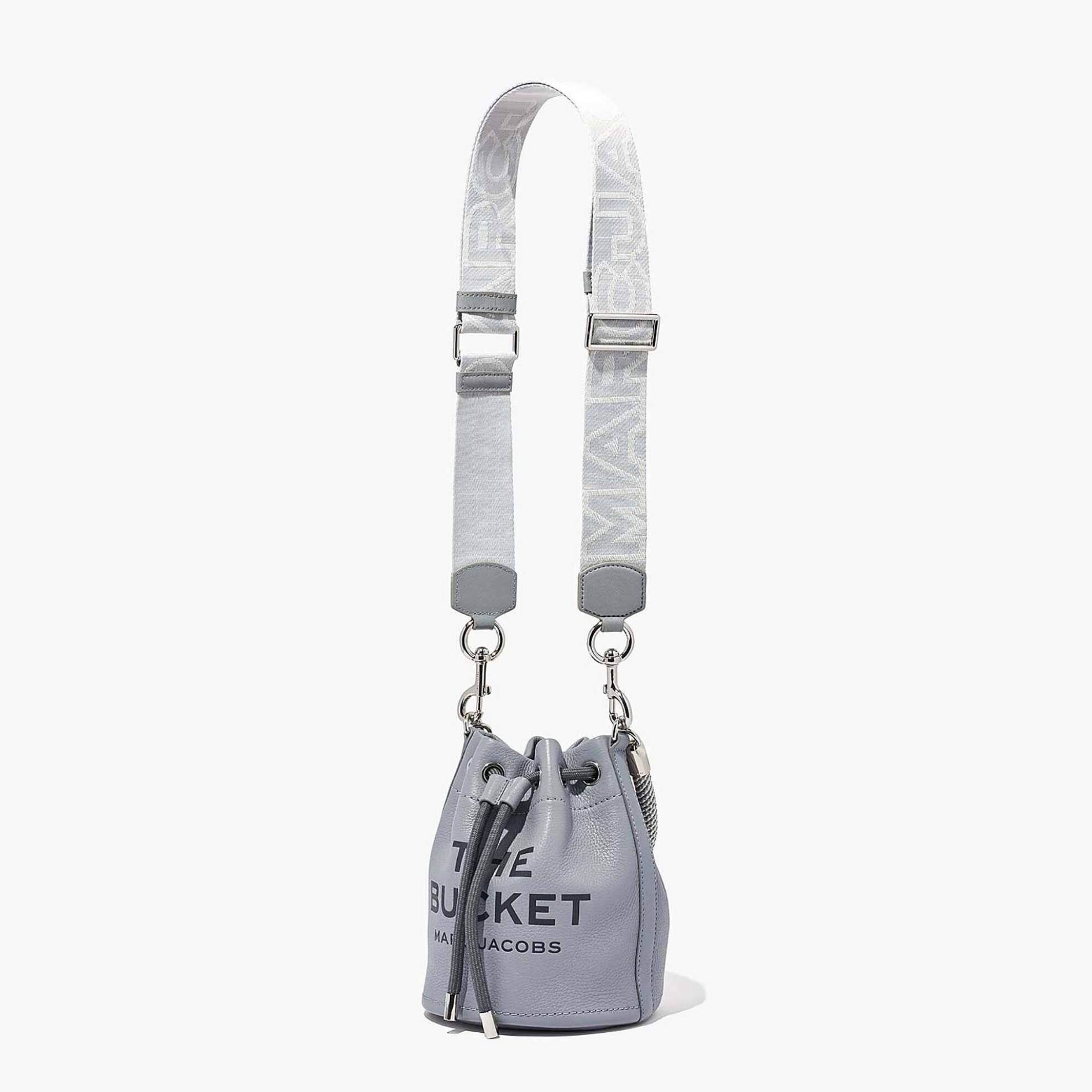 Marc Jacobs ιμάντας για τσάντα "The Outline Logo Webbing Strap" - 2S3SST001S02 Γκρι φωτογραφία