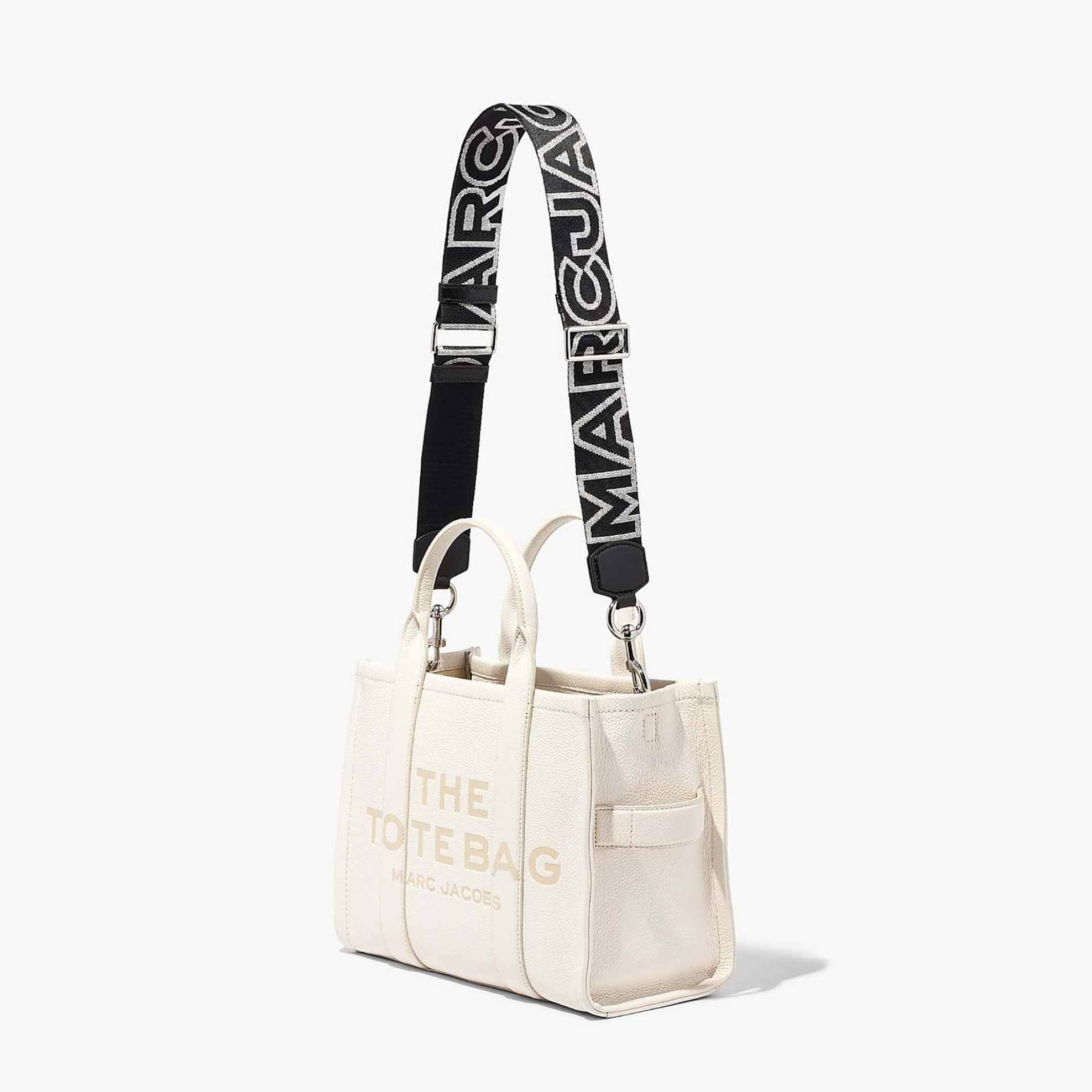 Marc Jacobs ιμάντας για τσάντα "The Outline Logo Webbing Strap" - 2S3SST001S02 Ασημί φωτογραφία
