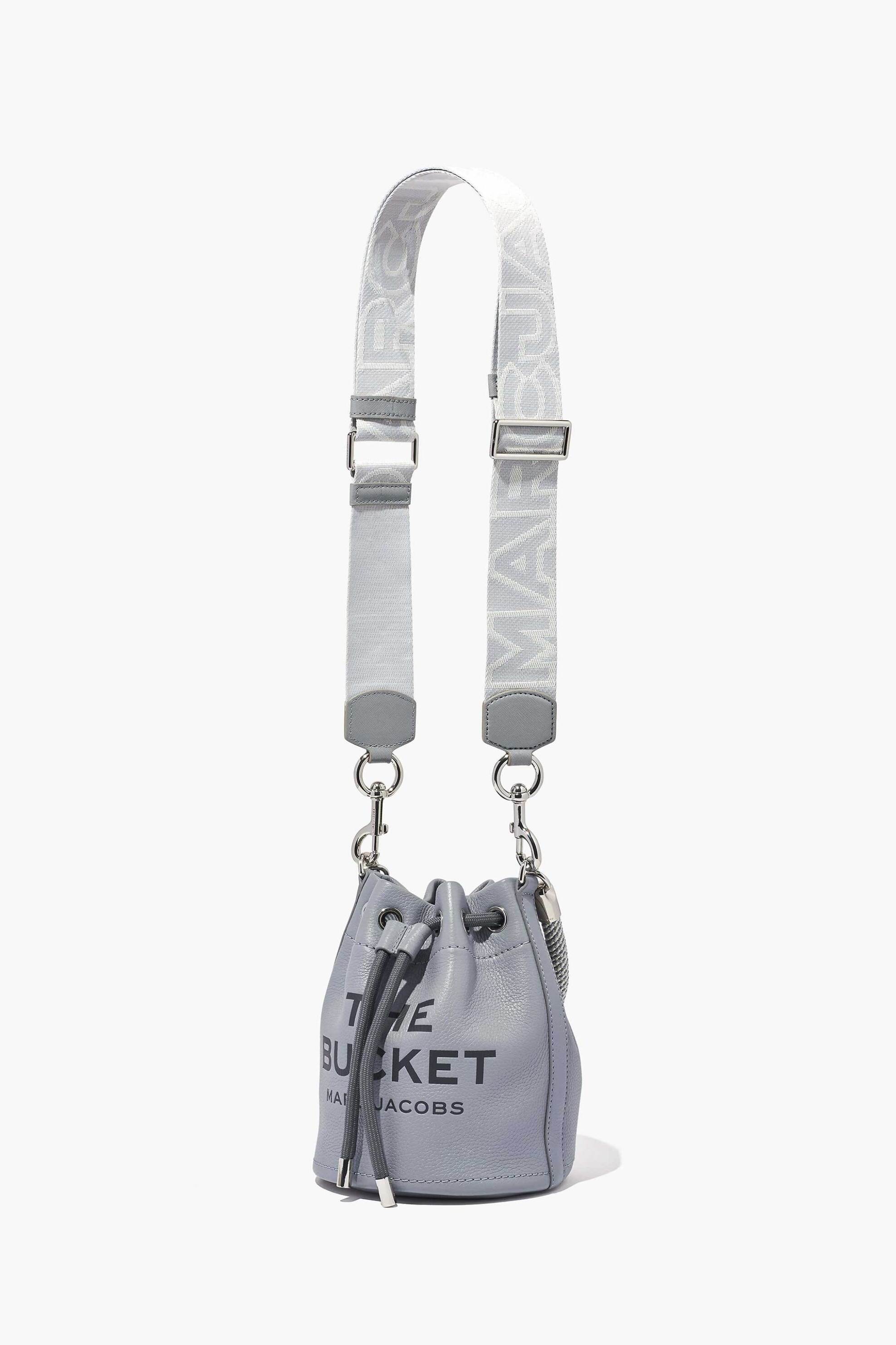Marc Jacobs ιμάντας για τσάντα "The Outline Logo Webbing Strap" - 2S3SST001S02 Γκρι φωτογραφία