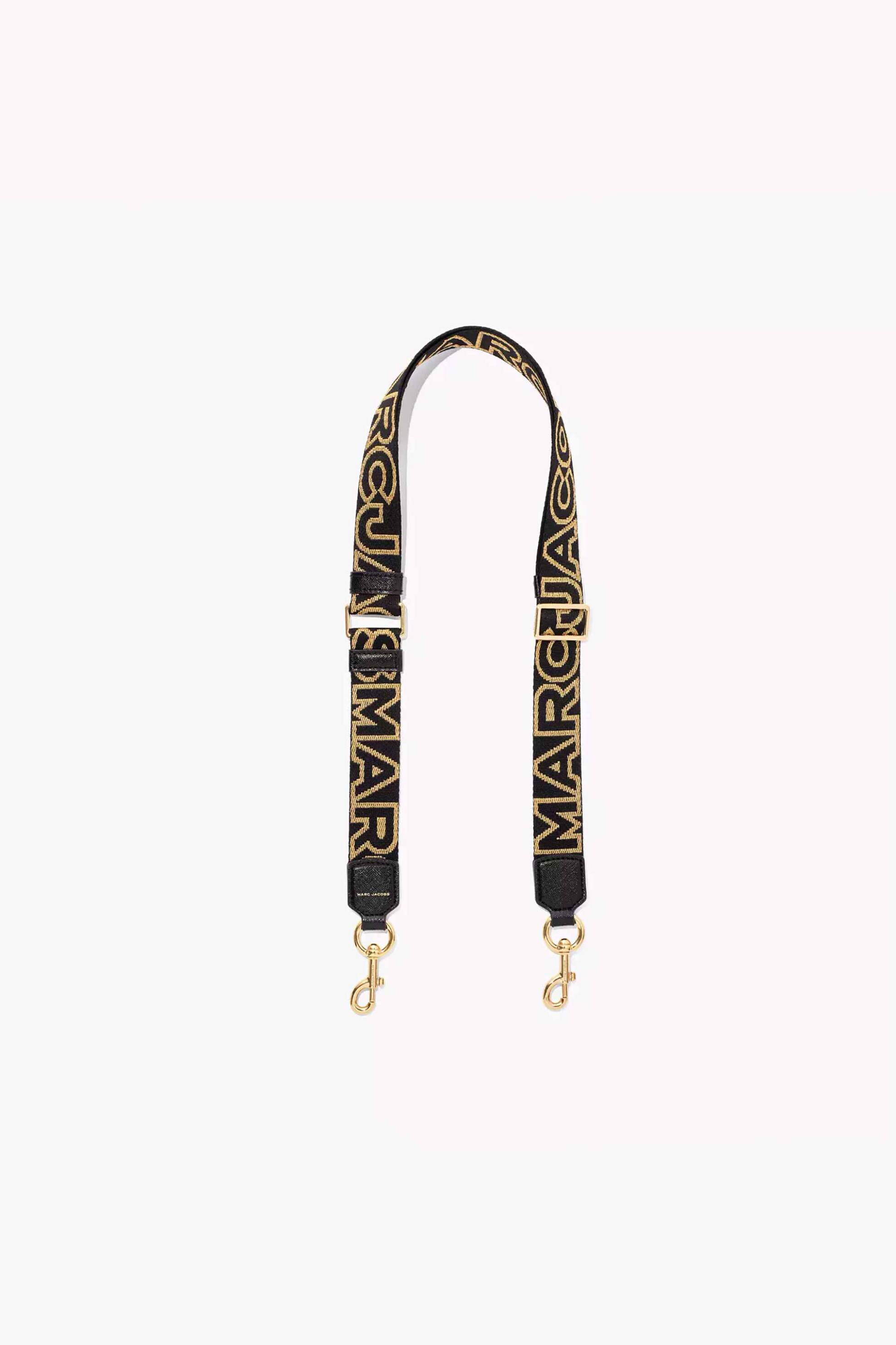 MARC JACOBS Marc Jacobs λεπτός ιμάντας για τσάντα "The Thin Outline Logo Webbing Strap" - 2S3SST002S02 Χρυσό