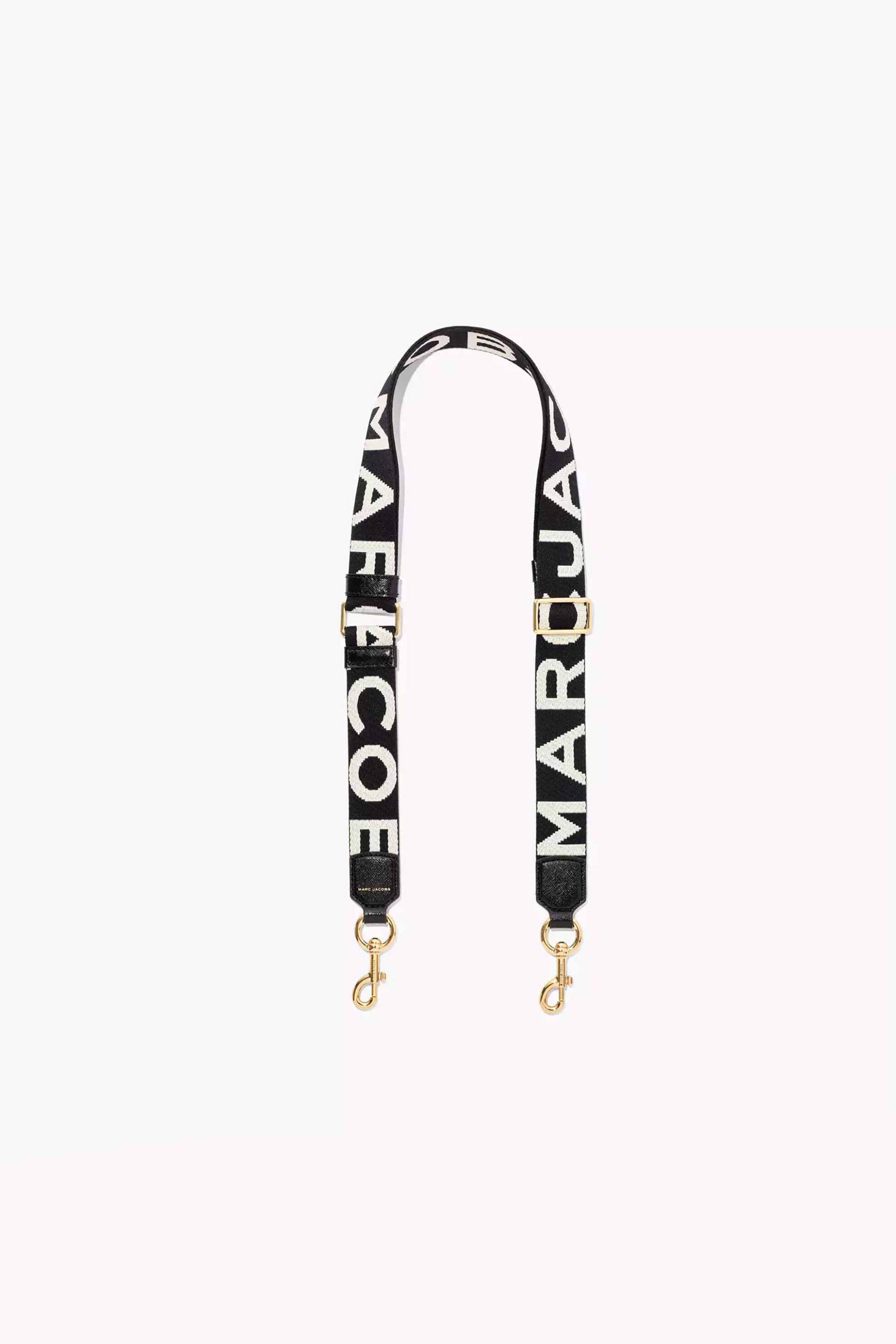 MARC JACOBS Marc Jacobs λεπτός ιμάντας για τσάντα "The Thin Logo Webbing Strap" - 2S3SST014S02 Μαύρο