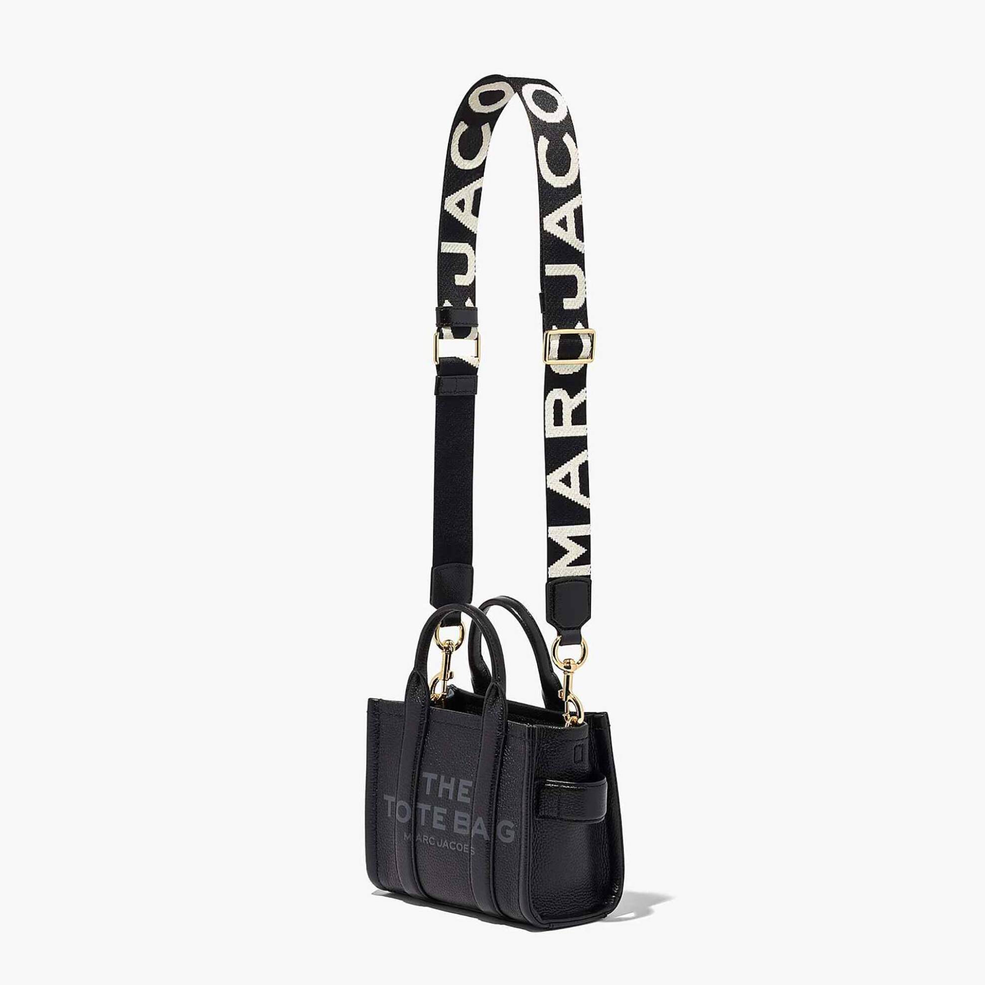 Marc Jacobs λεπτός ιμάντας για τσάντα "The Thin Logo Webbing Strap" - 2S3SST014S02 Μαύρο φωτογραφία