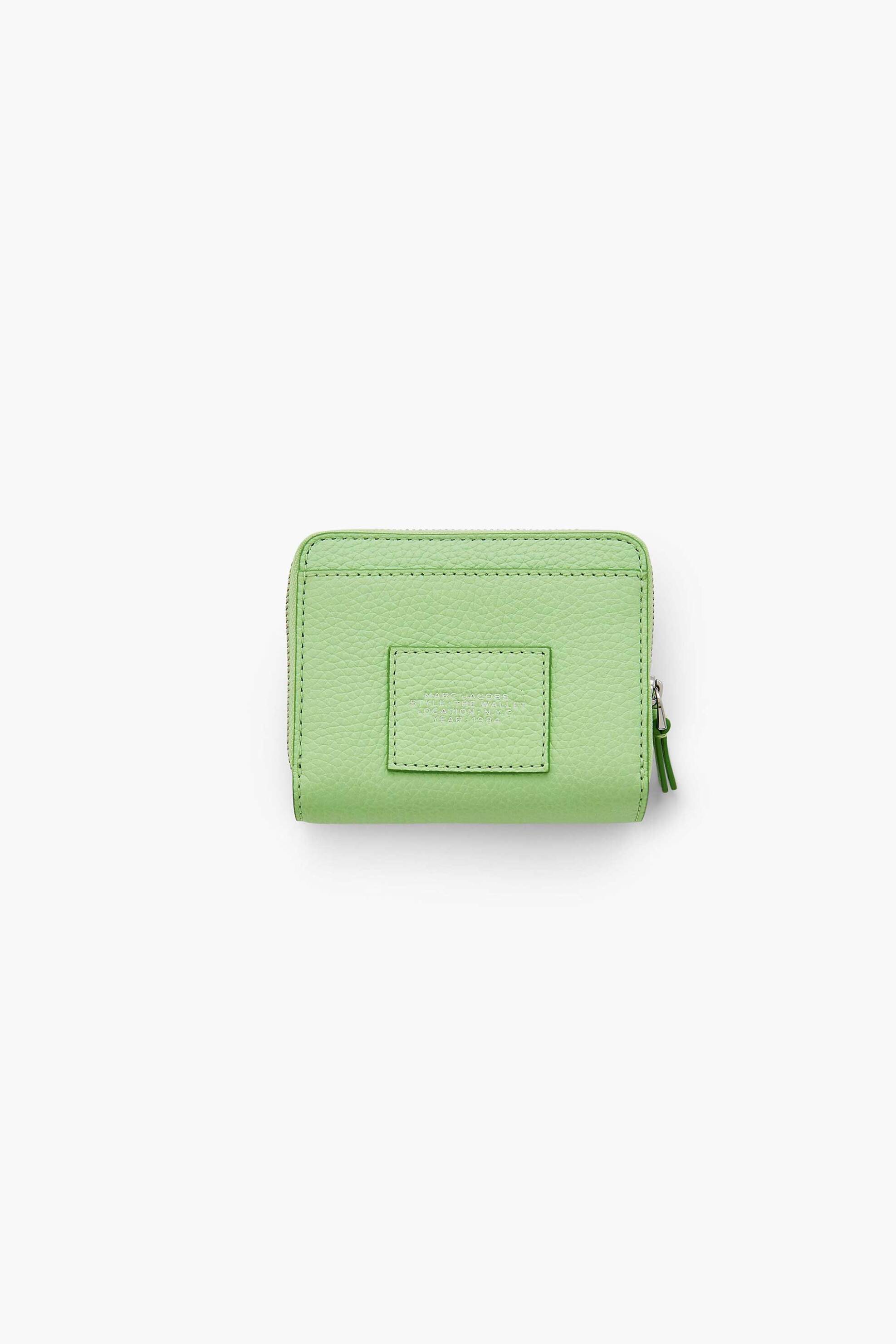 MARC JACOBS Marc Jacobs γυναικείο πορτοφόλι μονόχρωμο "The Leather Mini Compact Wallet" - 2R3SMP044S10 Βεραμάν - 3