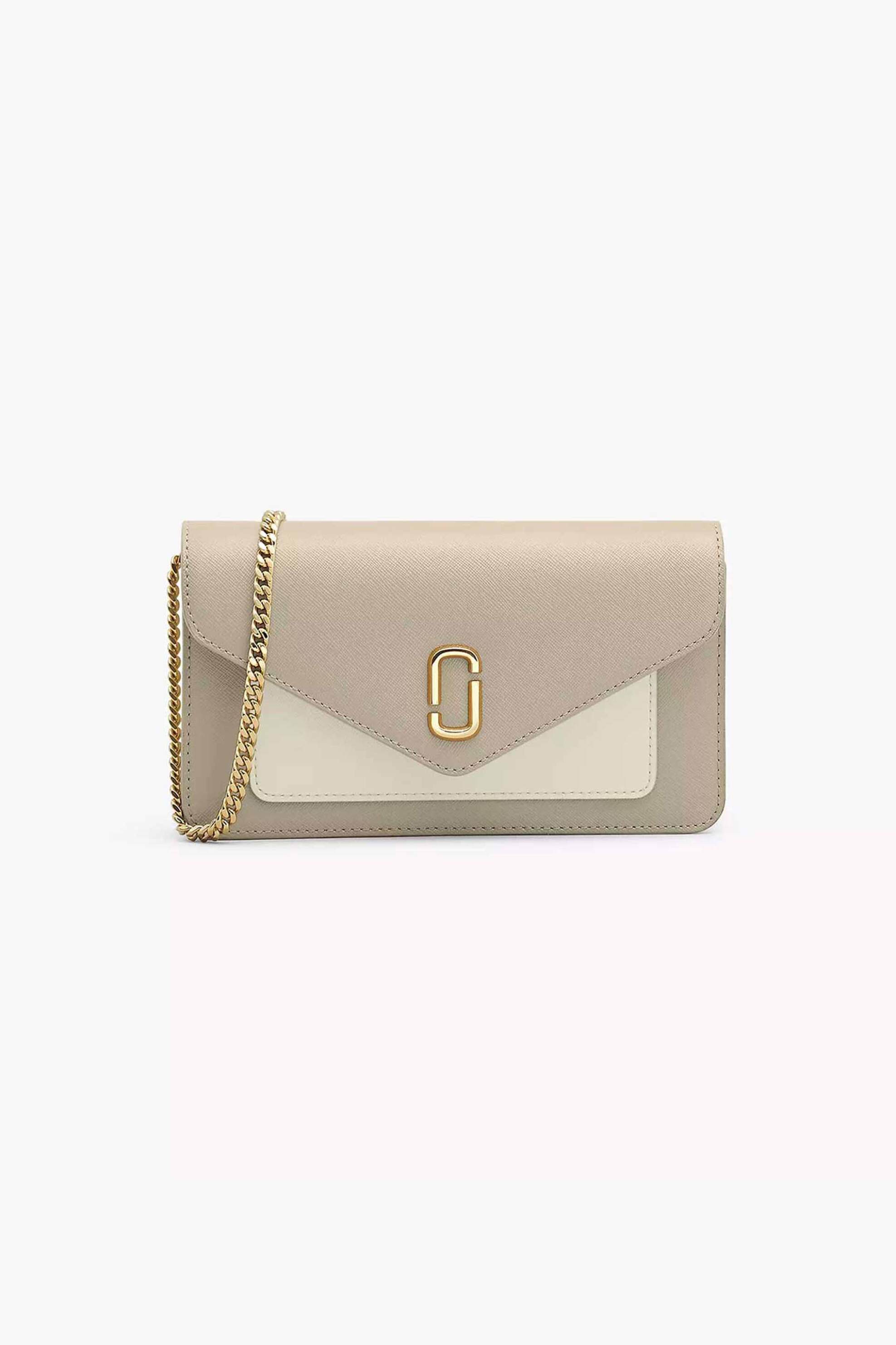 MARC JACOBS Marc Jacobs γυναικείoς φάκελος με αλυσίδα "The Longshot Chain Wallet" - 2F3SMN066S07 Μπεζ