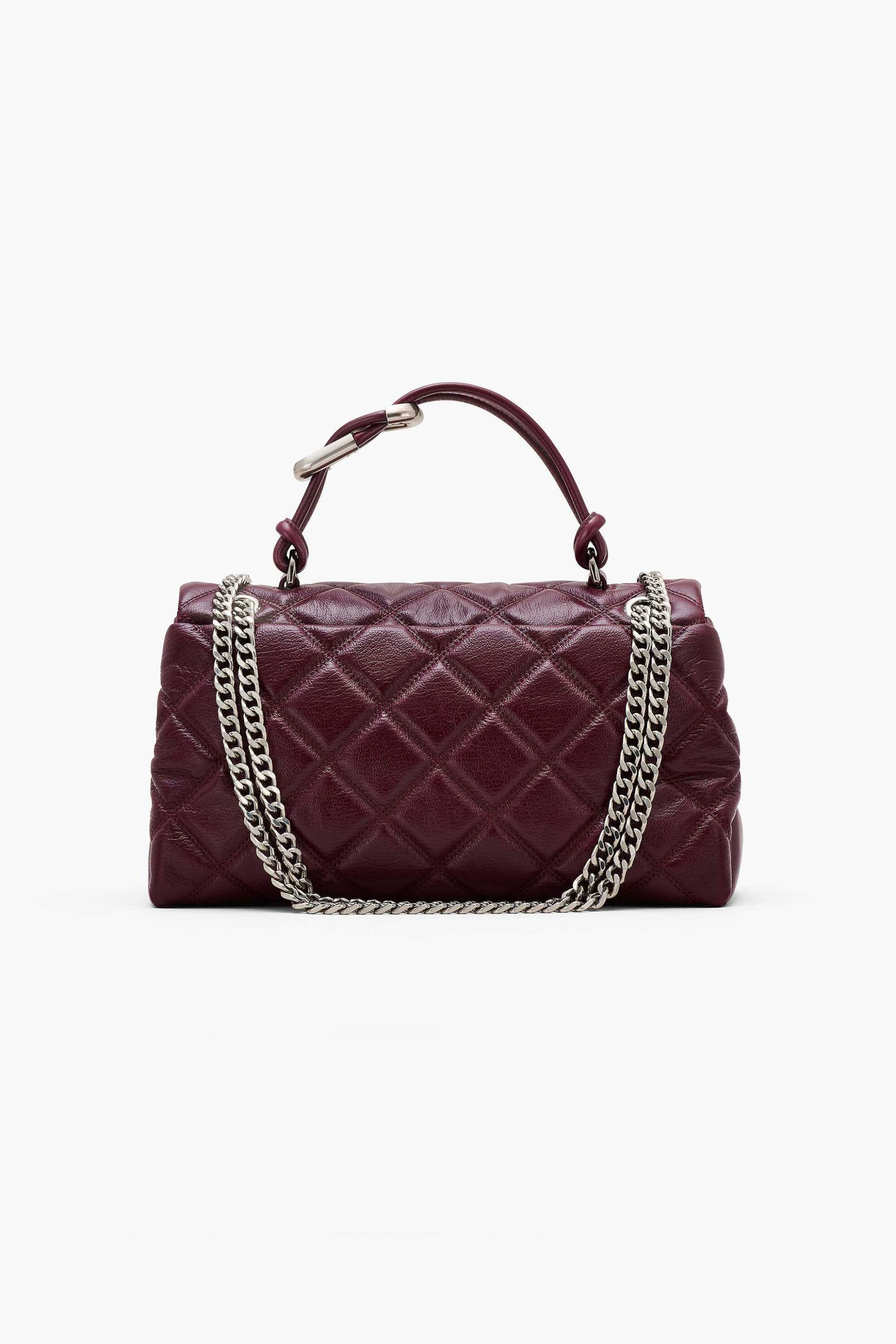 MARC JACOBS Marc Jacobs γυναικεία τσάντα χειρός καπιτονέ "The Quilted Dual Convertible" - 2S5HCR007H02 Μπορντό - 3