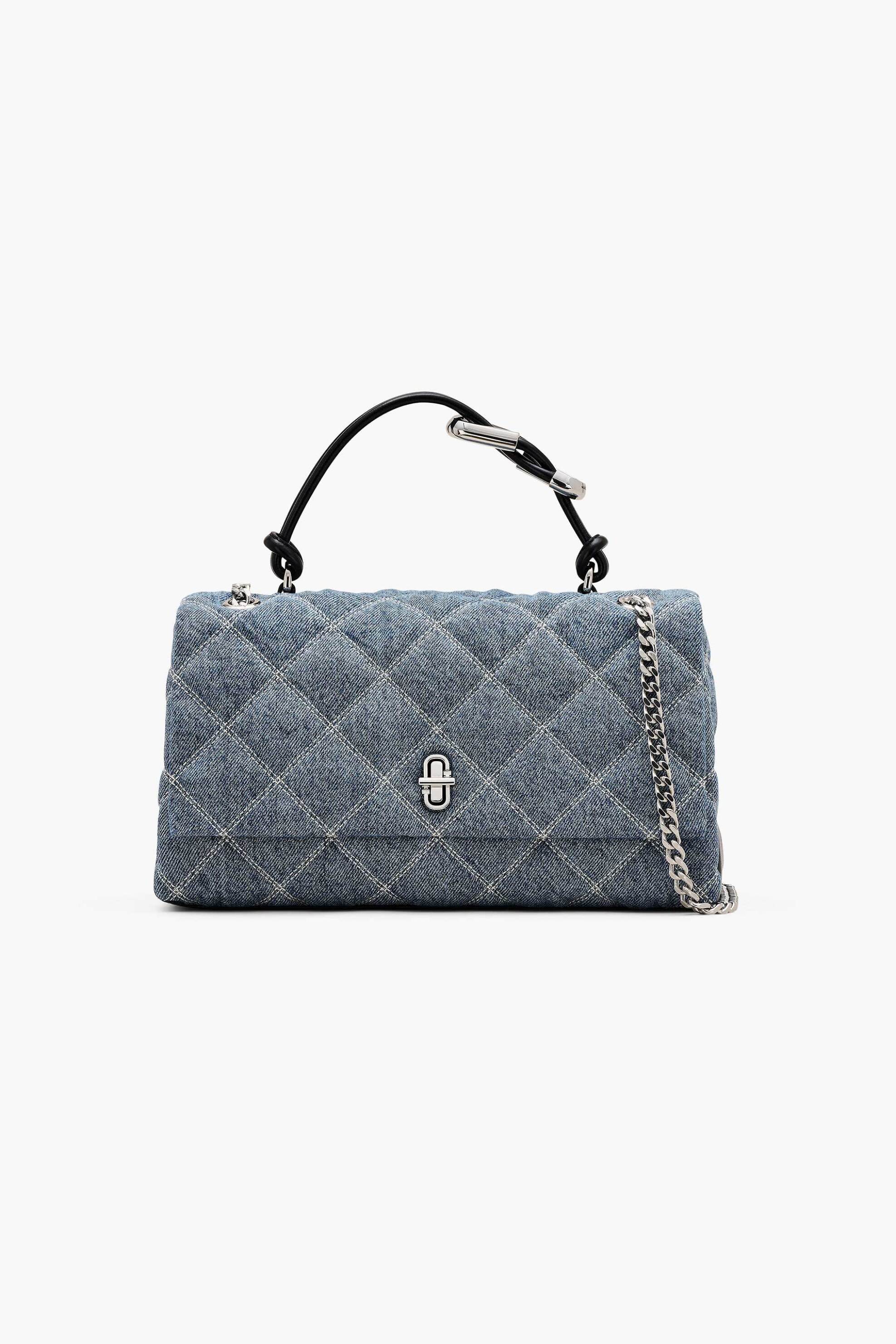 Marc Jacobs γυναικεία τσάντα χειρός καπιτονέ "The Quilted Denim Dual Convertible" - 2P5HCR019H03 Denim Blue Ανοιχτό