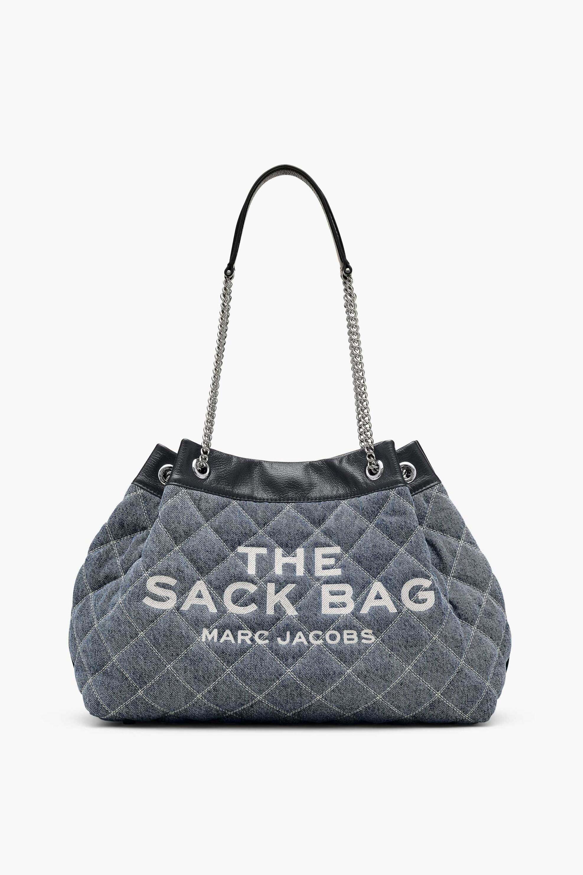 Marc Jacobs γυναικεία τσάντα ώμου "The Quilted Denim Large Chain Sack" - 2P5HSH033H03 Denim Blue Ανοιχτό